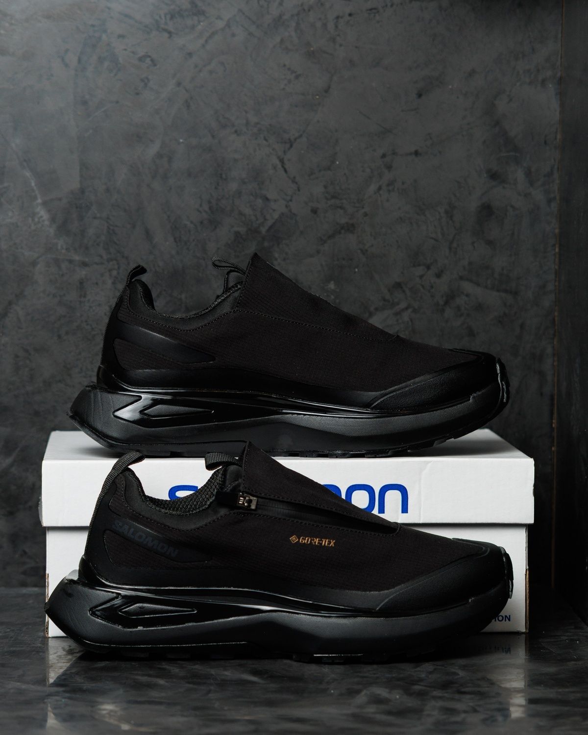 Кросівки Salomon Odyssey Elmt Gore-Tex Triple Black SL032 фото