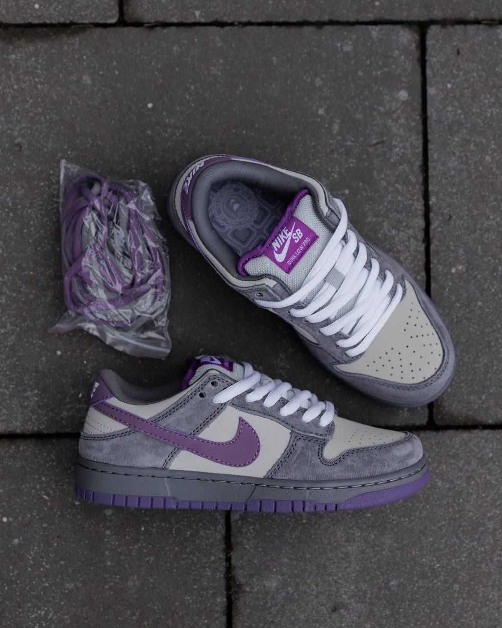 Кросівки Nike SB Dunk Low Purple Pigeon NK214 фото