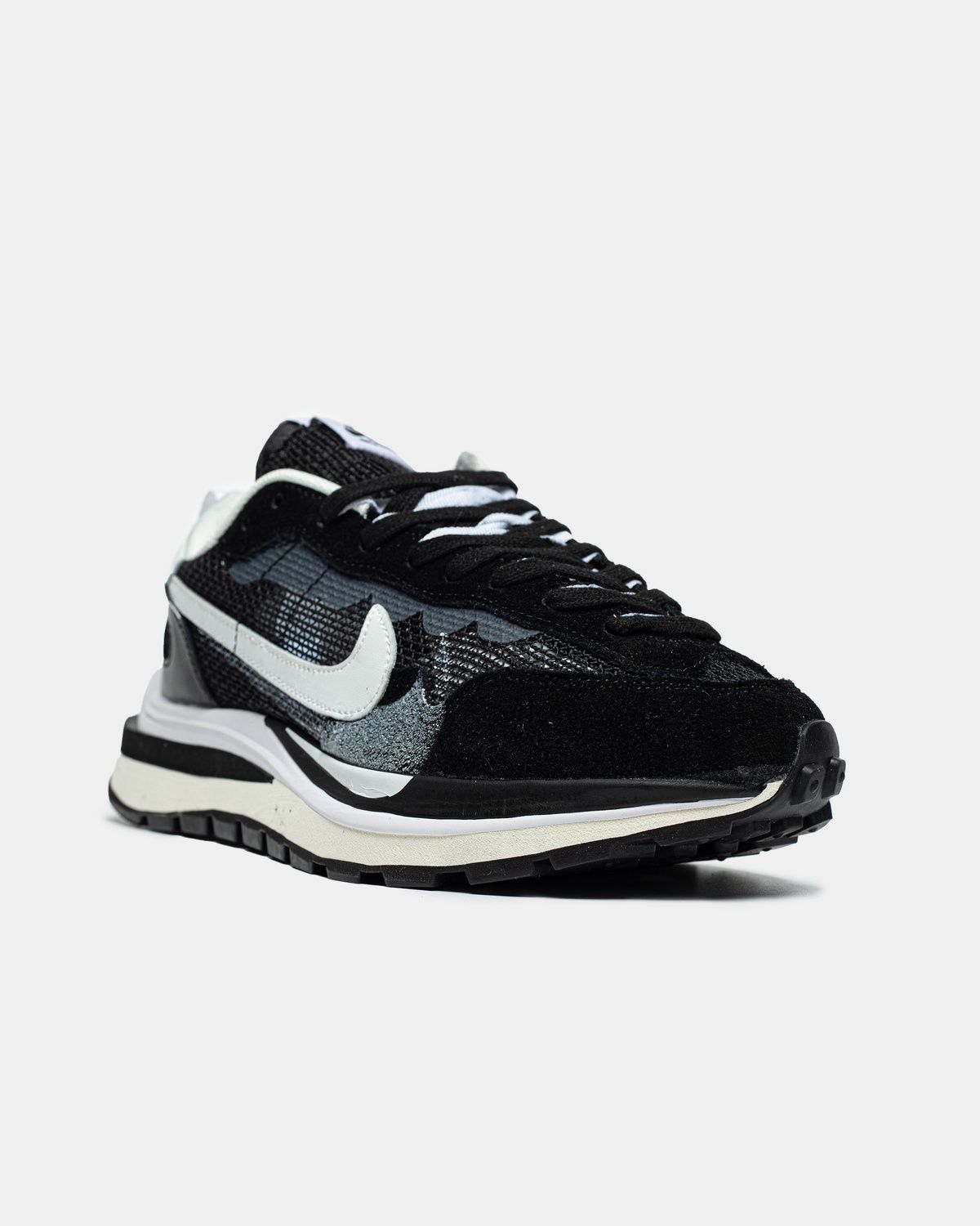 Кросівки Nike Vaporwaffle Sacai Black White nk122 фото