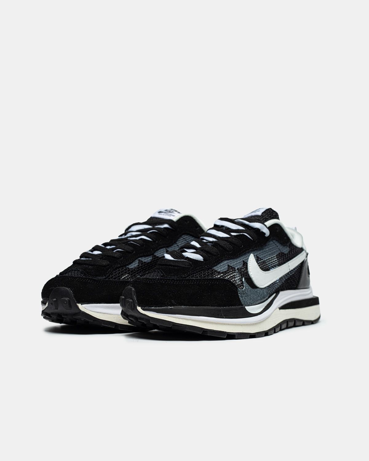 Кросівки Nike Vaporwaffle Sacai Black White nk122 фото
