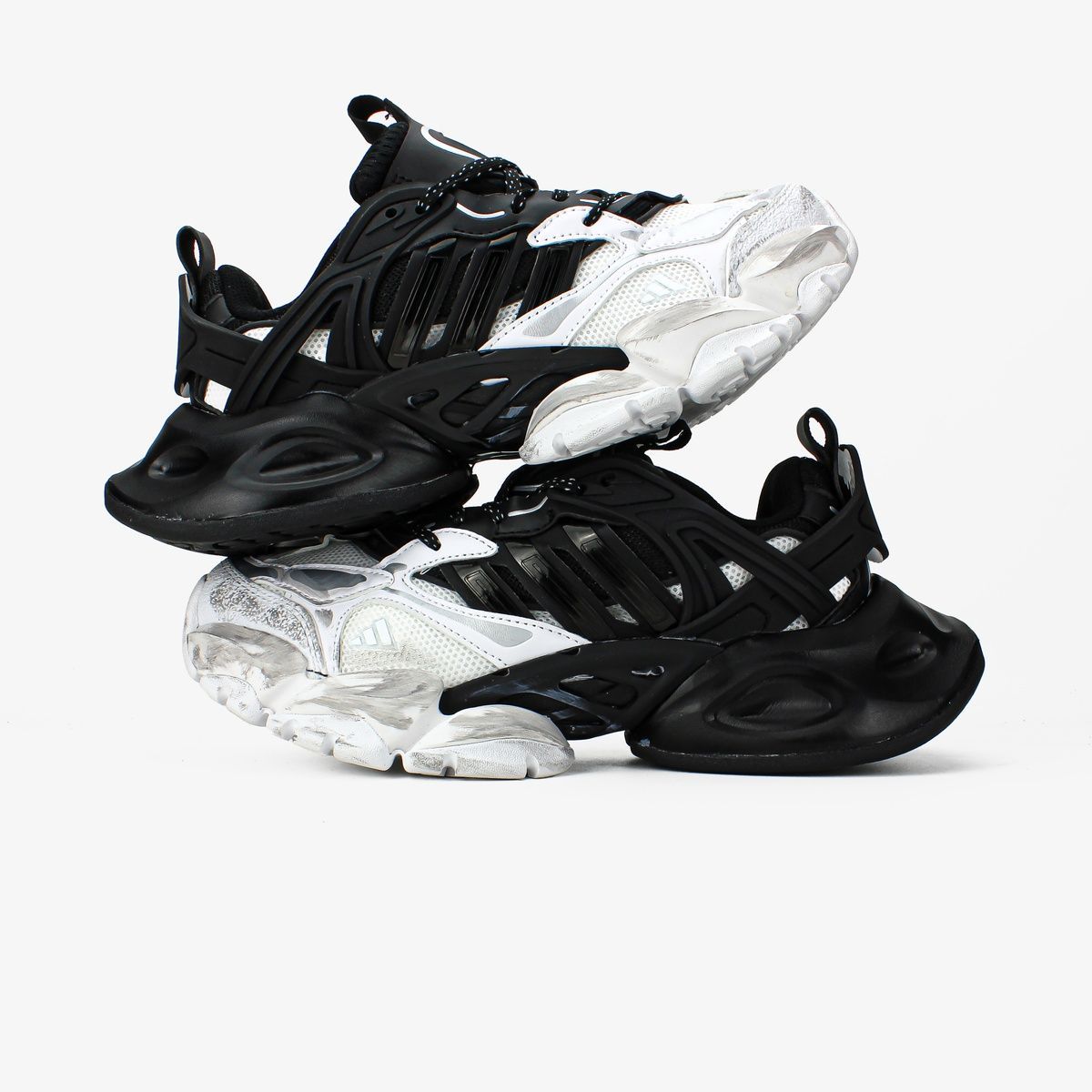 Кросівки Adidas Vento XLG Deluxe "Black White" 019 фото