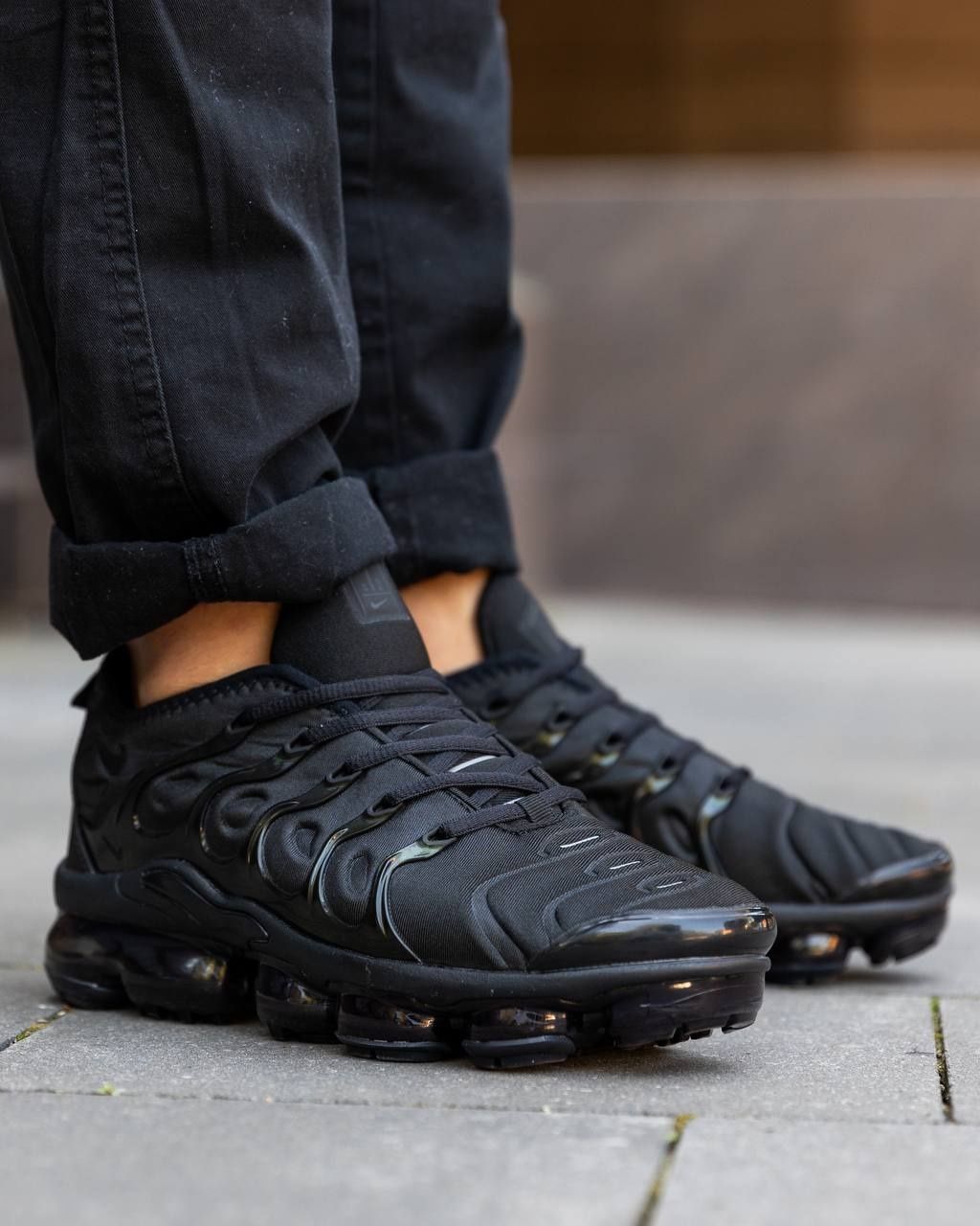 Кросівки Nike Air VaporMax Plus Black NK098 фото