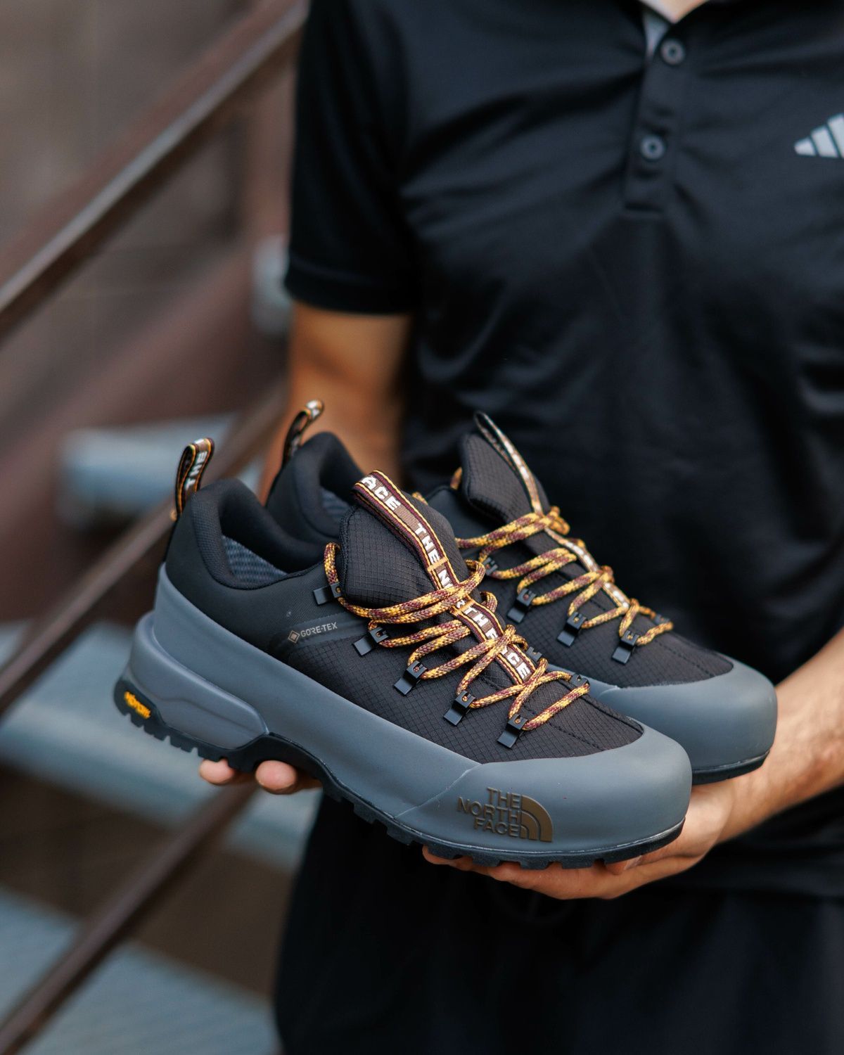 Кросівки The North Face Glenclyffe Low Gore-Tex Black Asphalt Grey TN007 фото