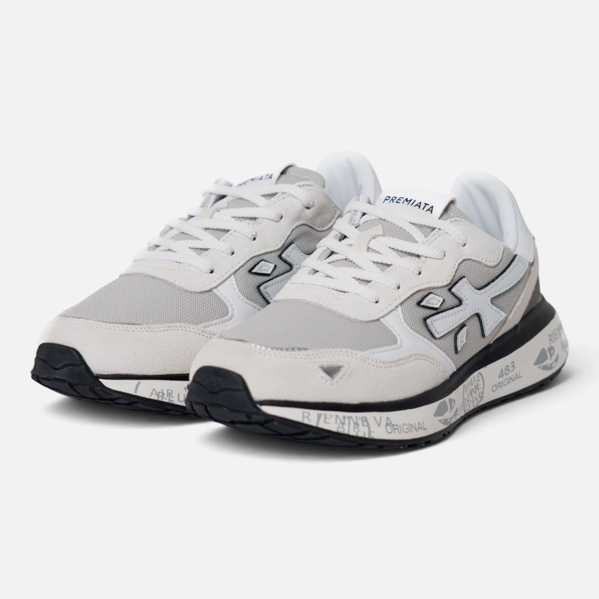 Кросівки Premiata Moerun White Grey Black PR014 фото