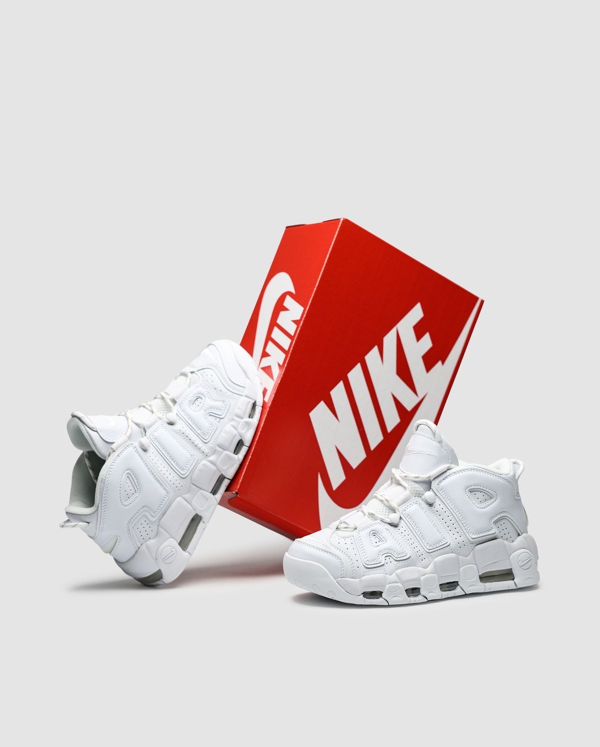 Nike Air More Uptempo White on White C-01205 фото