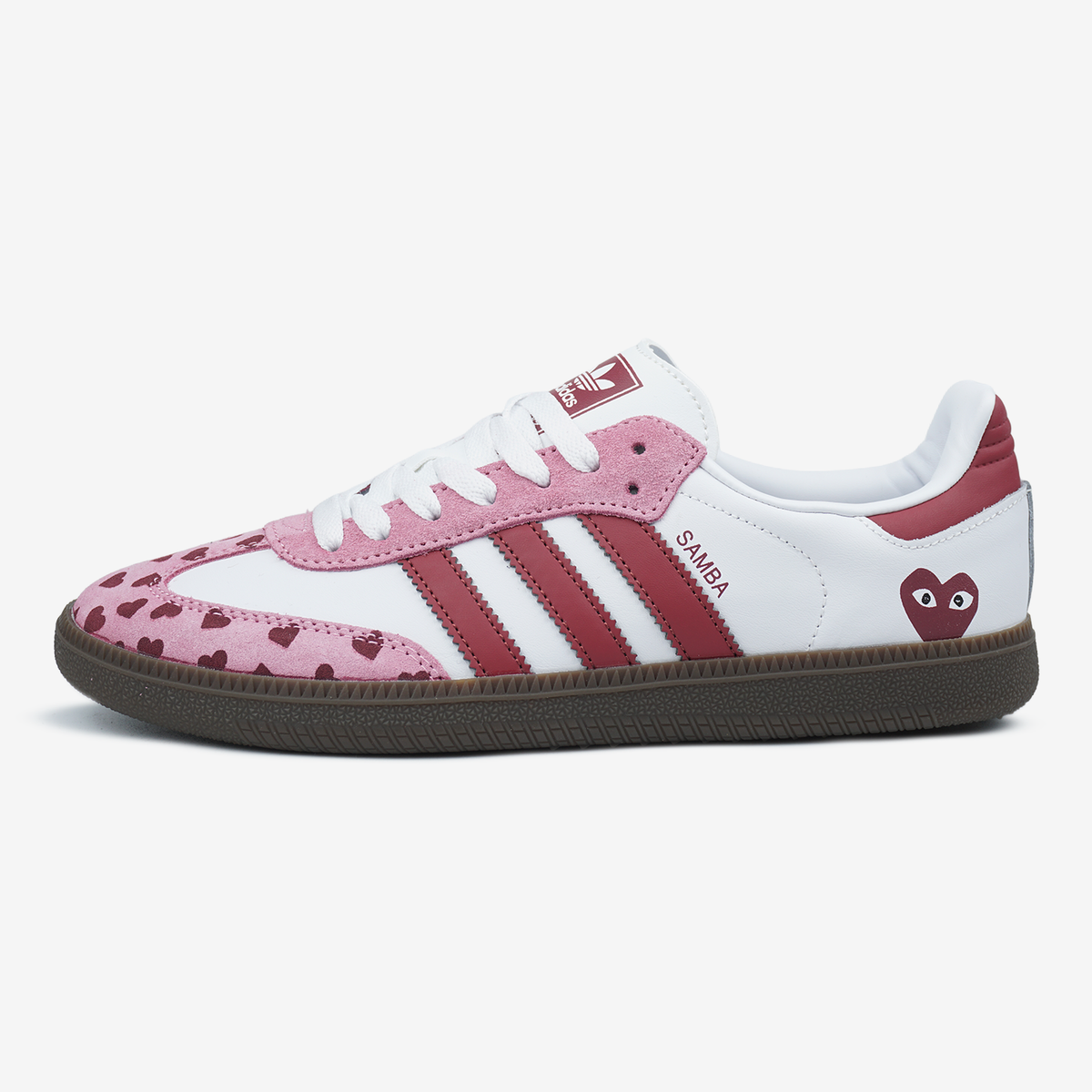 Adidas Samba x Comme des Gar&ccedil;ons Play White Pink 1085 фото