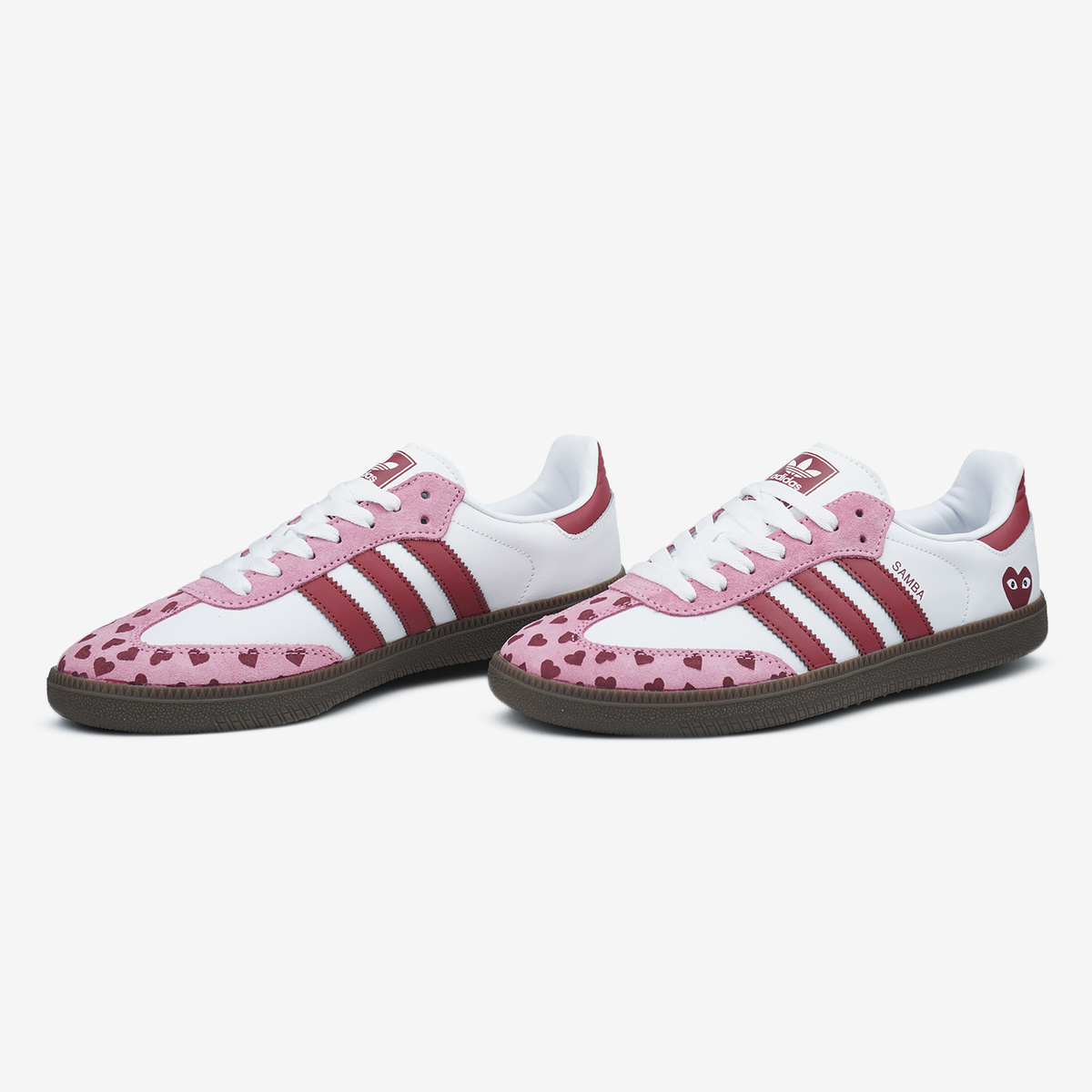 Adidas Samba x Comme des Gar&ccedil;ons Play White Pink 1085 фото