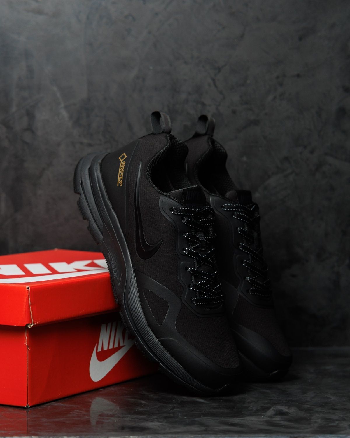 Кросівки Nike Pegasus 30 Gore-Tex Black NK384 фото
