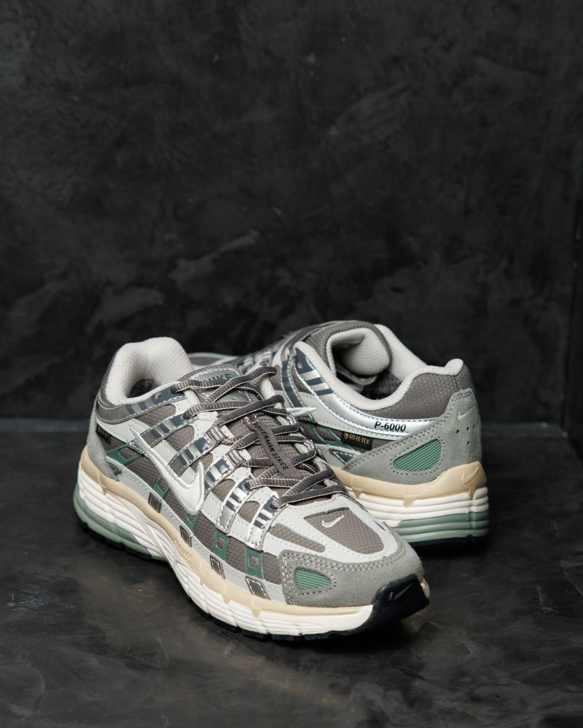 Кросівки Nike P-6000 Gore-Tex Ligth Grey Green NK383 фото
