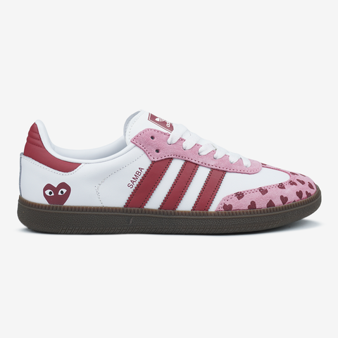 Adidas Samba x Comme des Gar&ccedil;ons Play White Pink 1085 фото