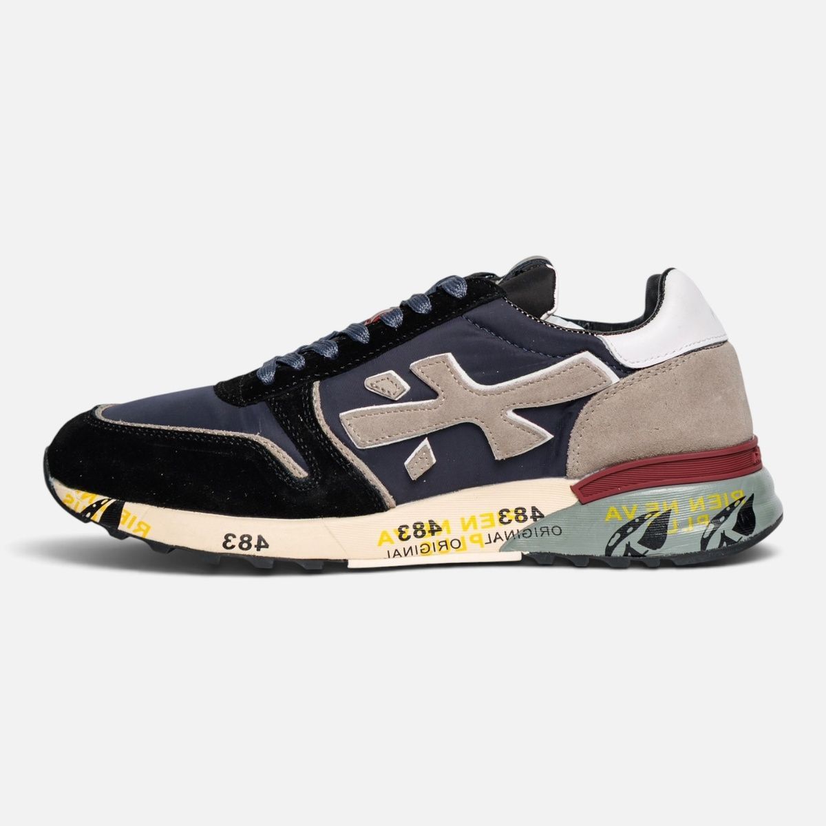 Кросівки Premiata Mick Black Blue Grey PR009 фото