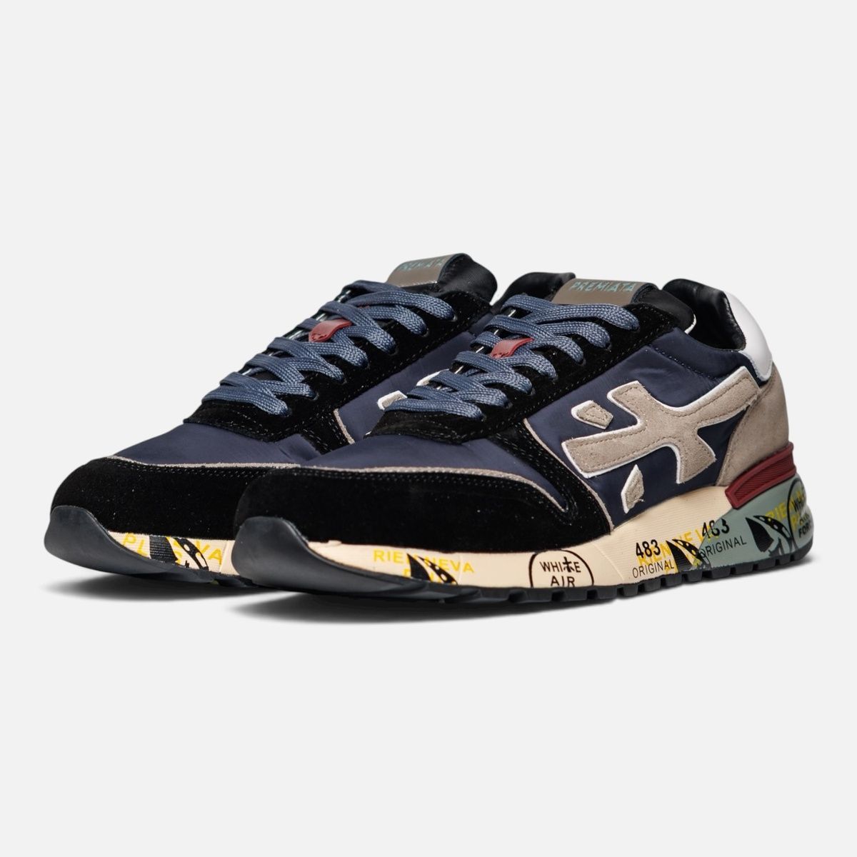 Кросівки Premiata Mick Black Blue Grey PR009 фото