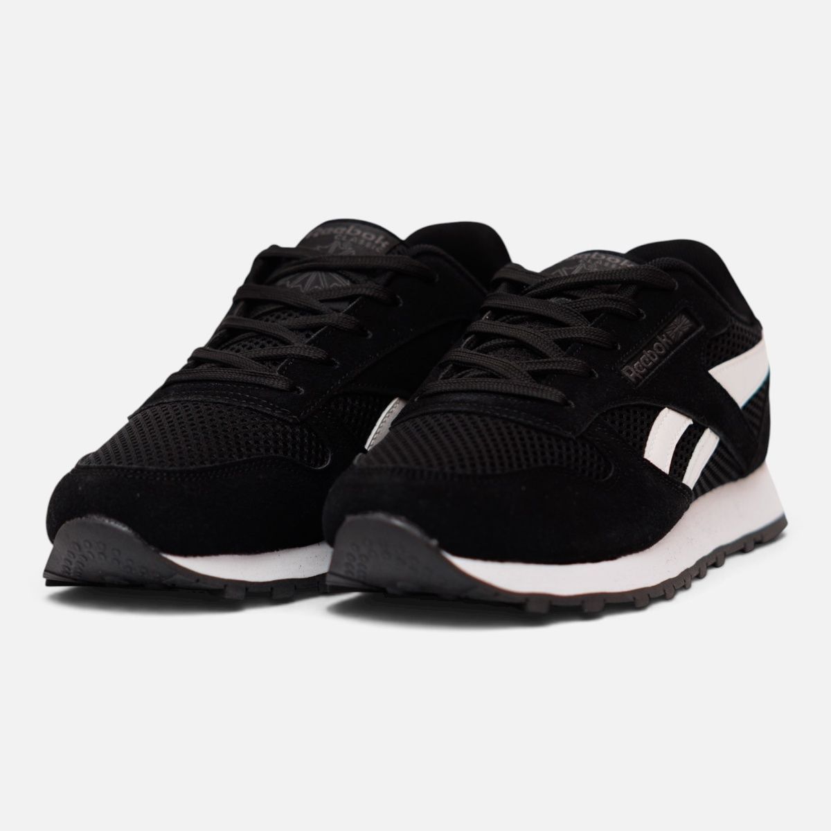 Кросівки Reebok Classic Leather Black White RB045 фото