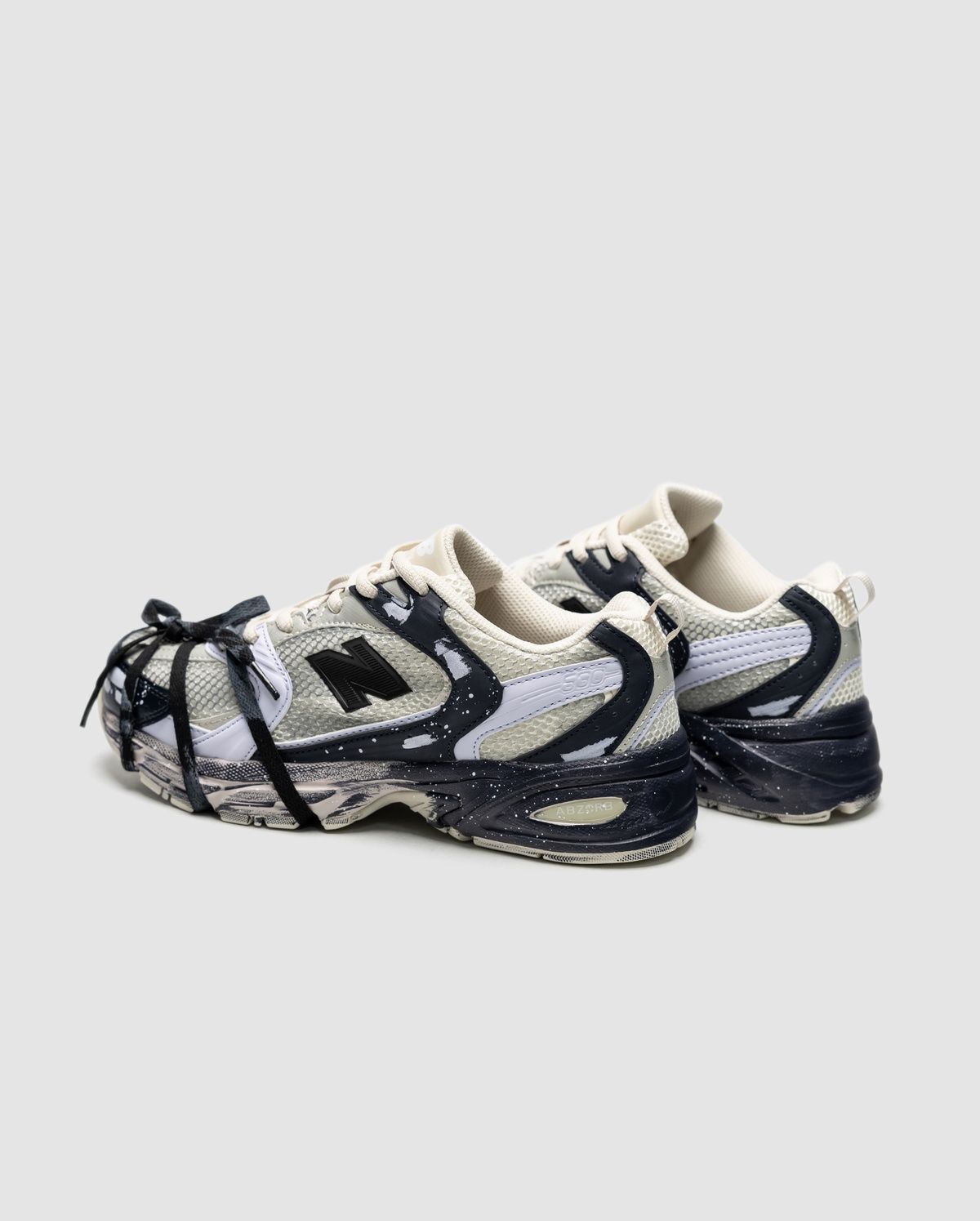 New Balance 530 Custom Beige Black Silver Edition C-03176 фото