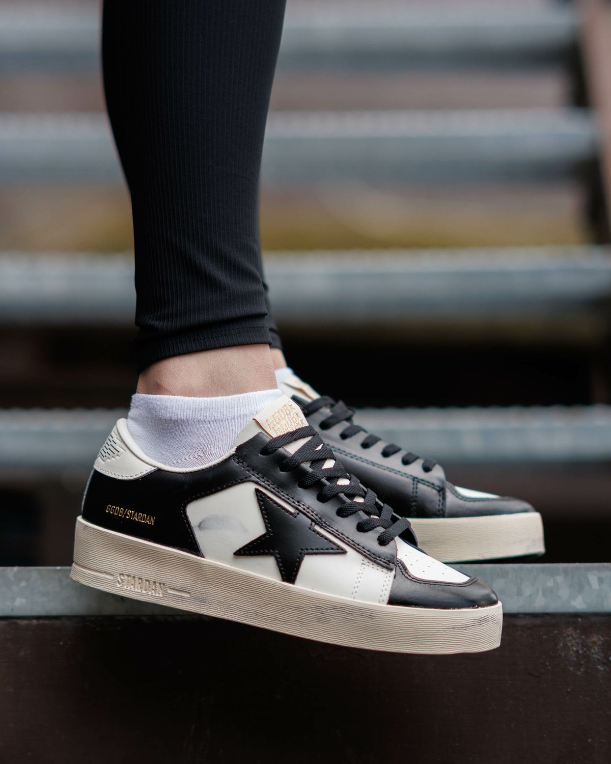 Кросівки Golden Goose GGDB Stardan Black White GG002 фото