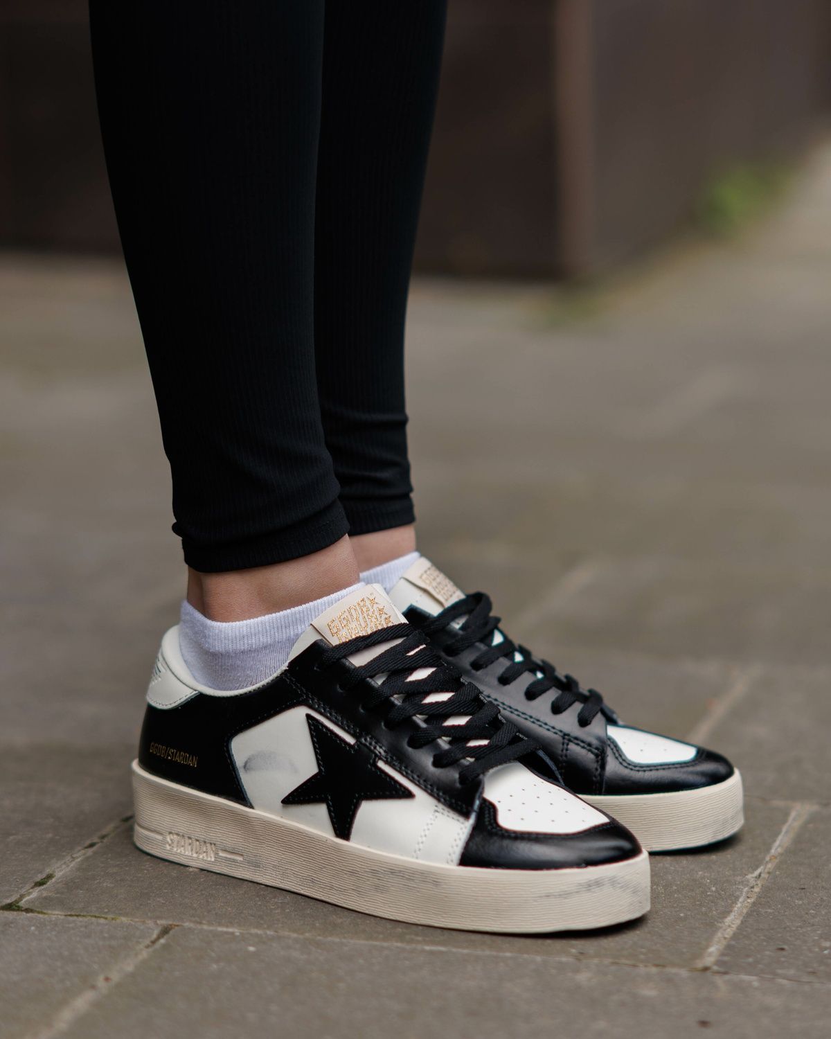 Кросівки Golden Goose GGDB Stardan Black White GG002 фото