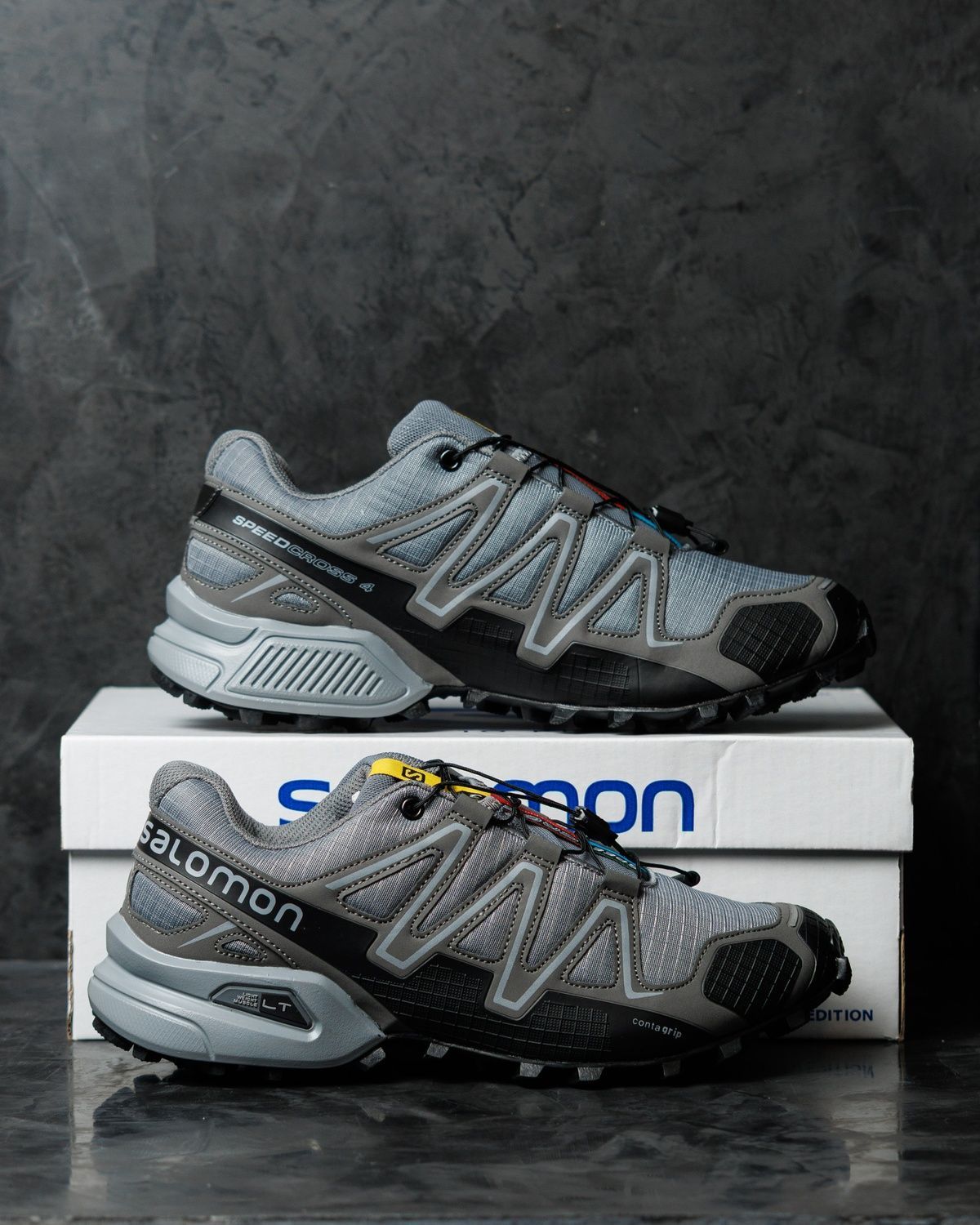 Кросівки Salomon Speedcross 3 Grey Black SL038 фото