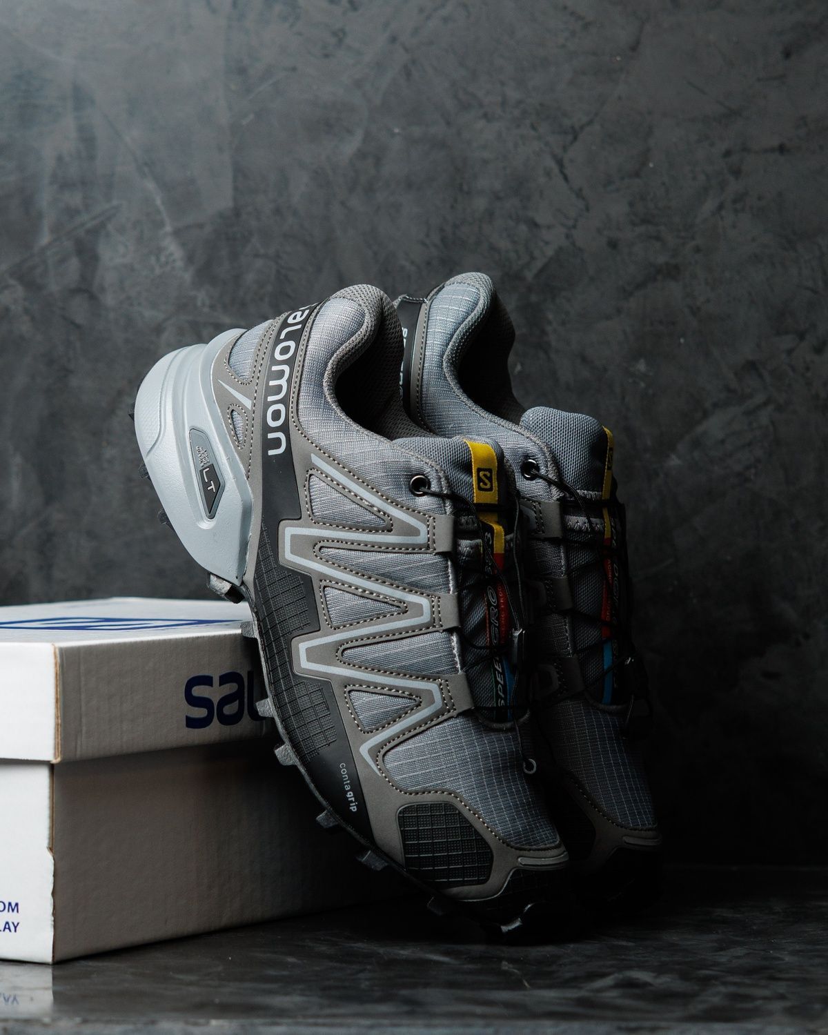 Кросівки Salomon Speedcross 3 Grey Black SL038 фото