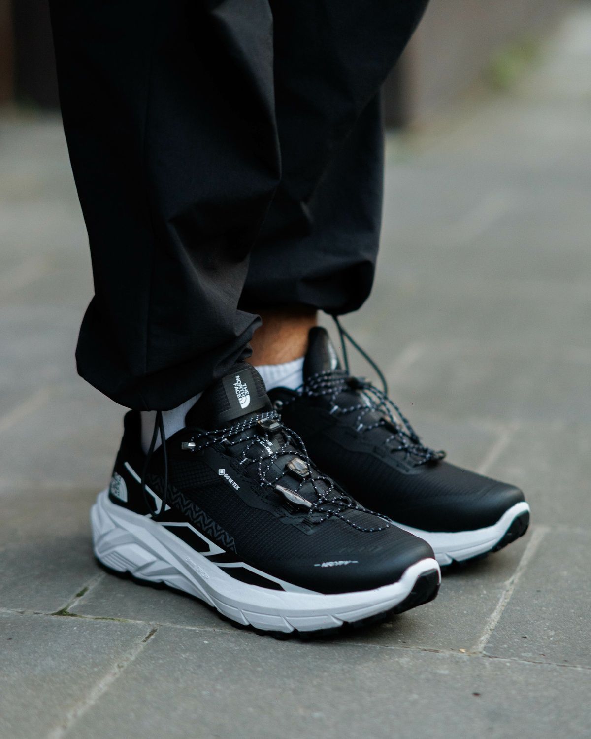 Кросівки The North Face Vectiv Gore-Tex Black White TN008 фото