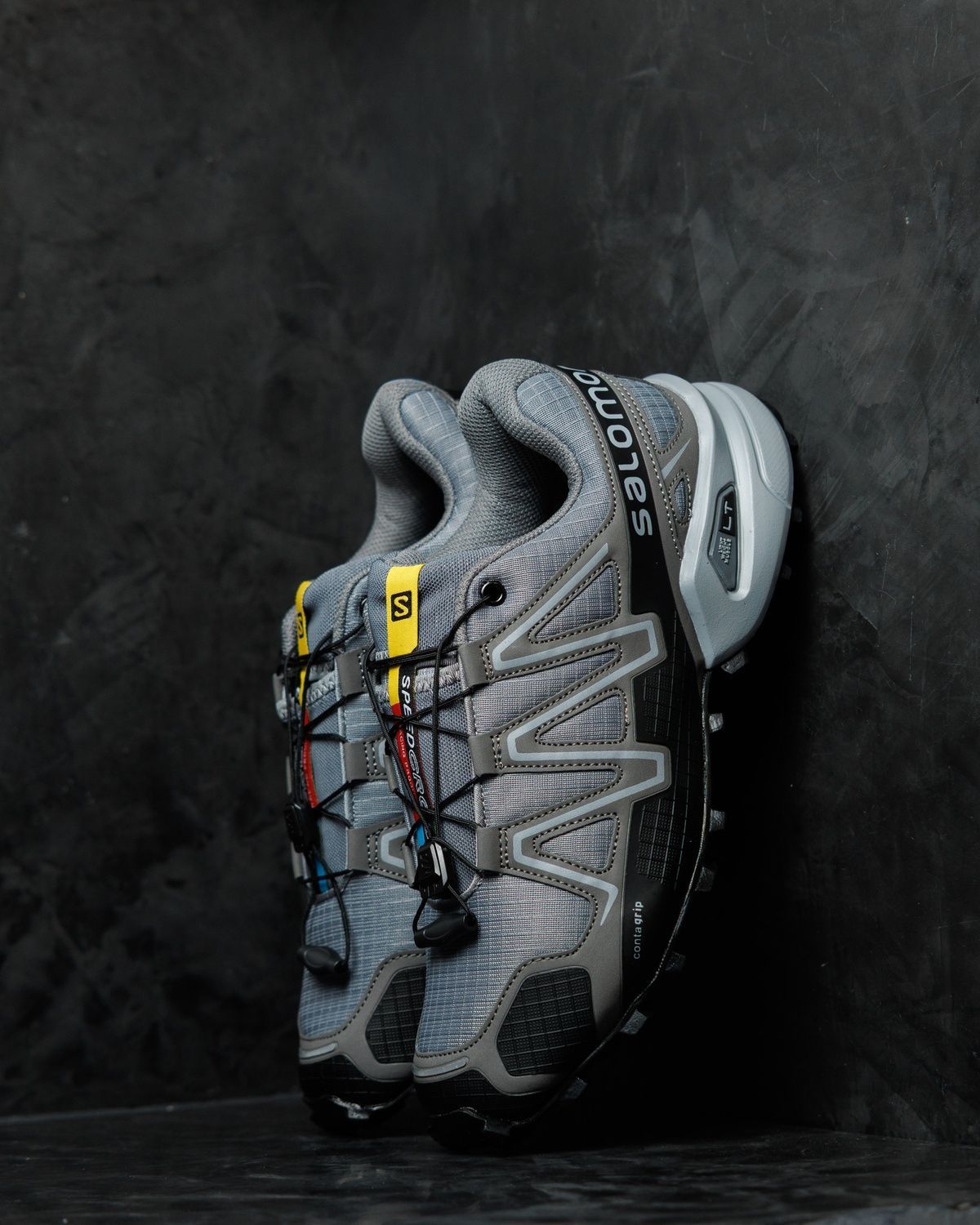 Кросівки Salomon Speedcross 3 Grey Black SL038 фото
