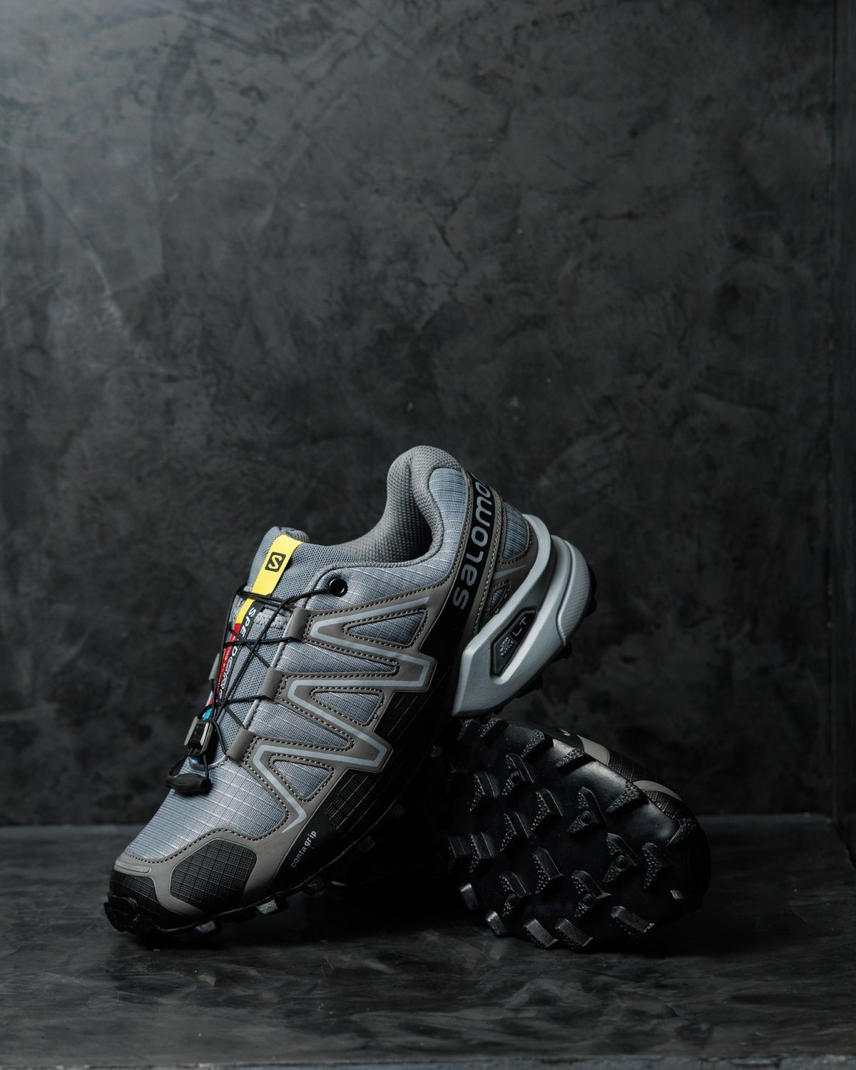 Кросівки Salomon Speedcross 3 Grey Black SL038 фото