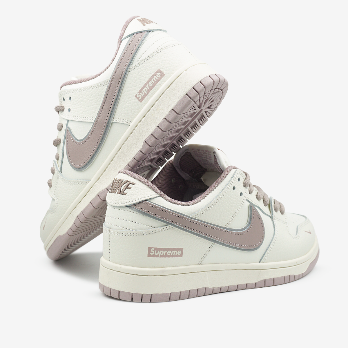 Nike SB Dunk Low Milk Beige Brown x Supreme 0414 фото