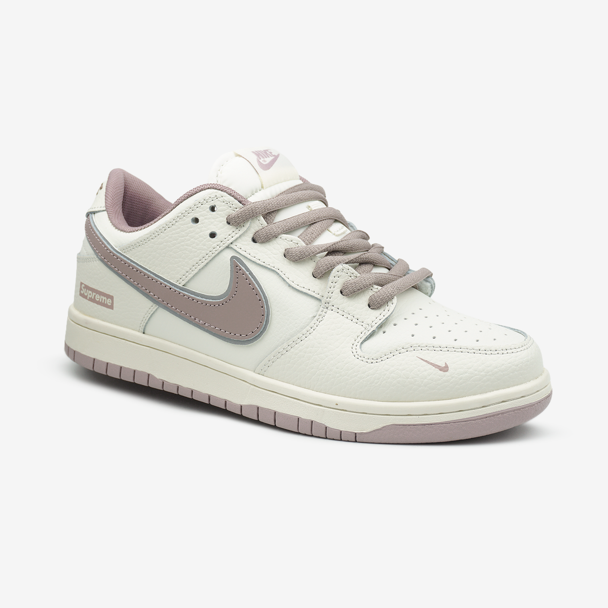 Nike SB Dunk Low Milk Beige Brown x Supreme 0414 фото