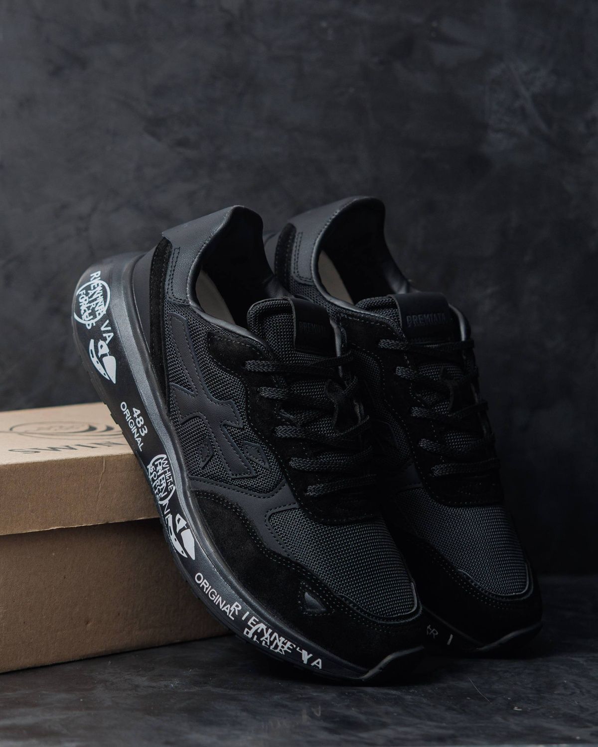 Кросівки Premiata Moerun Black PR013 фото Кросівки Premiata Moerun Black PR013 фото