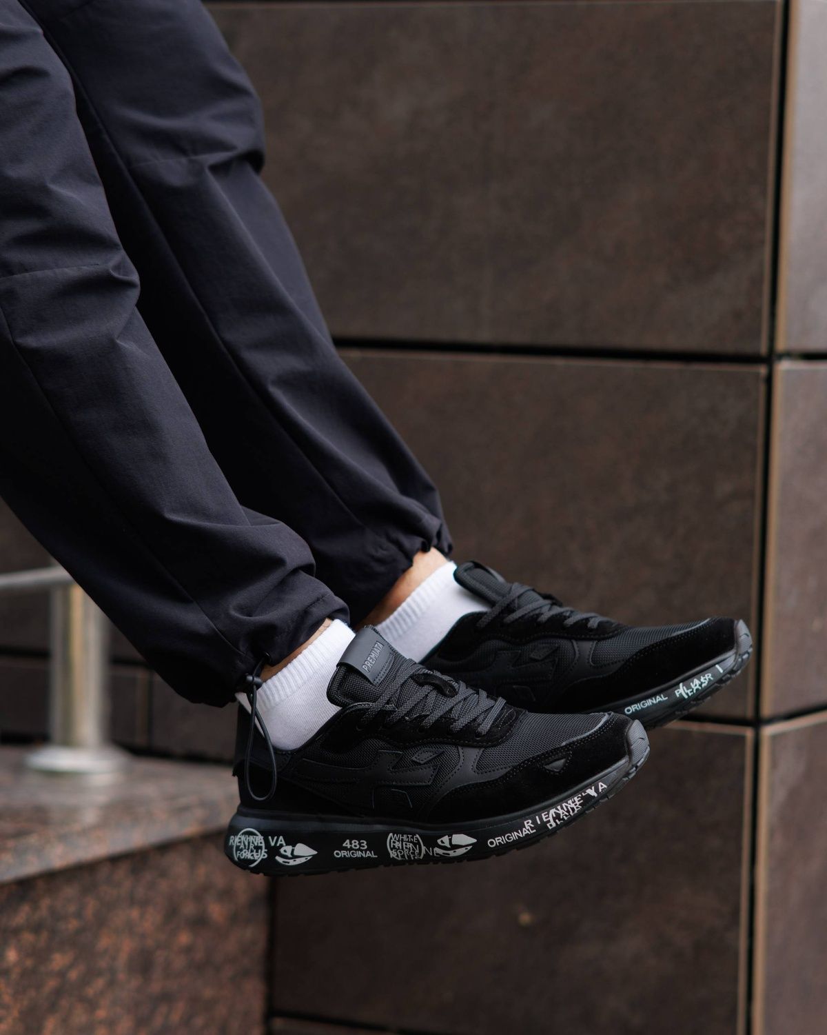 Кросівки Premiata Moerun Black PR013 фото Кросівки Premiata Moerun Black PR013 фото