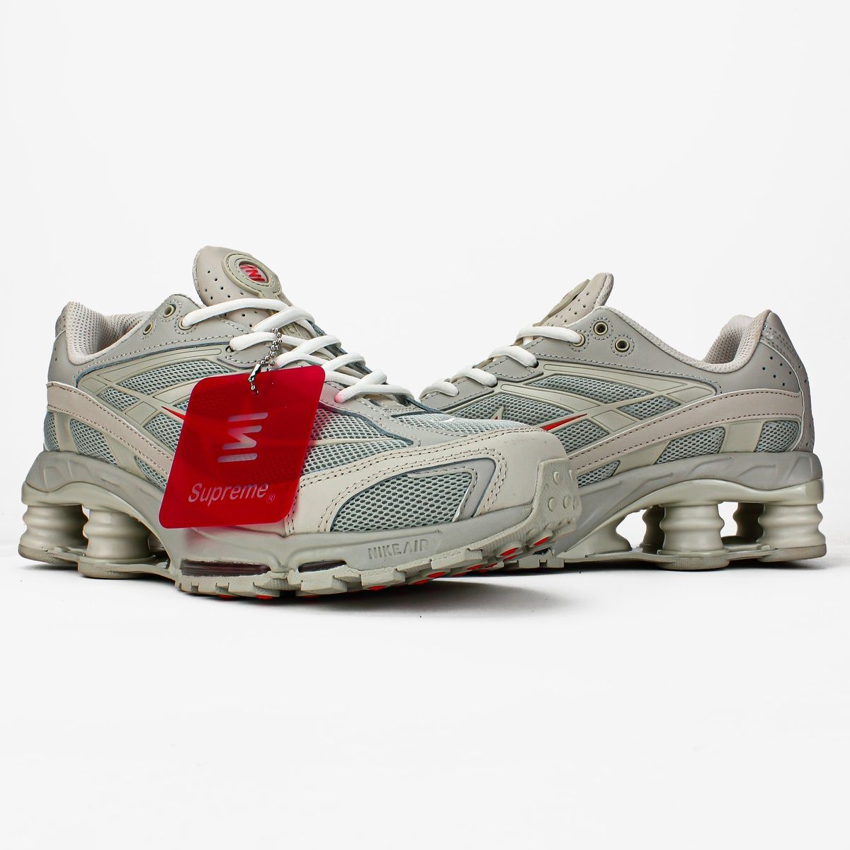 Кросівки Supreme x Nike Shox Ride 2 "White/Red" B65 фото