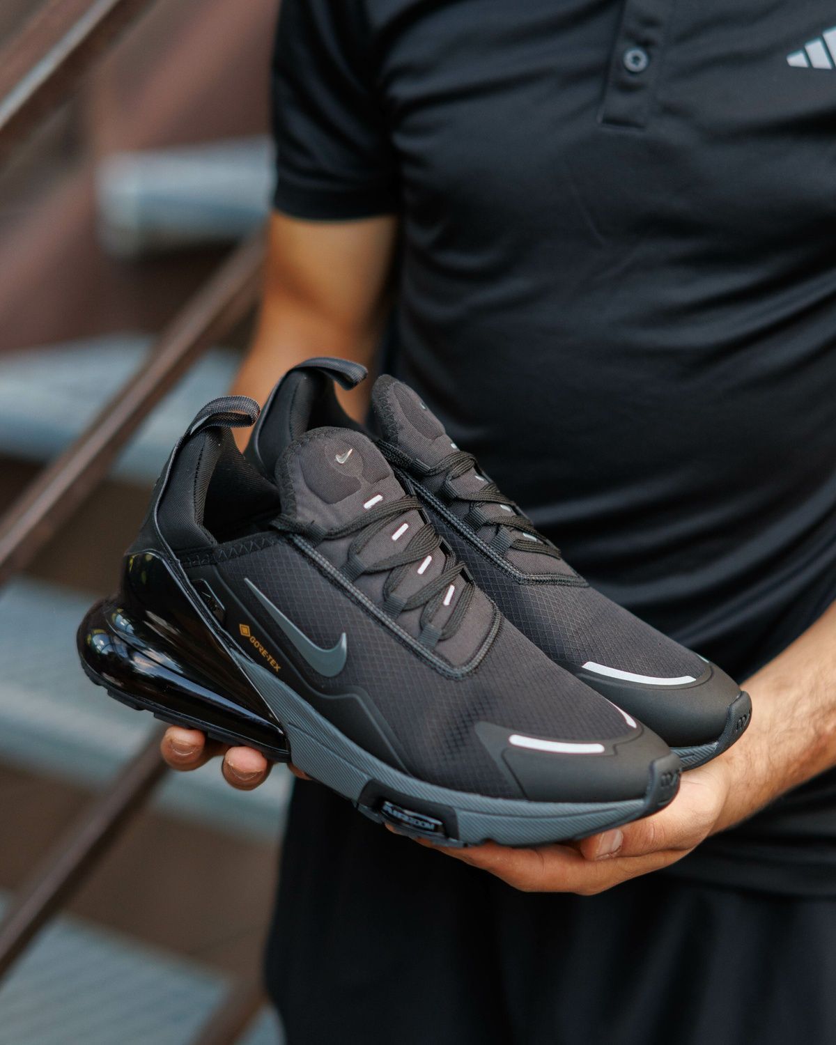 Кросівки Nike Air Max 270 Gore-Tex Black Grey NK394 фото