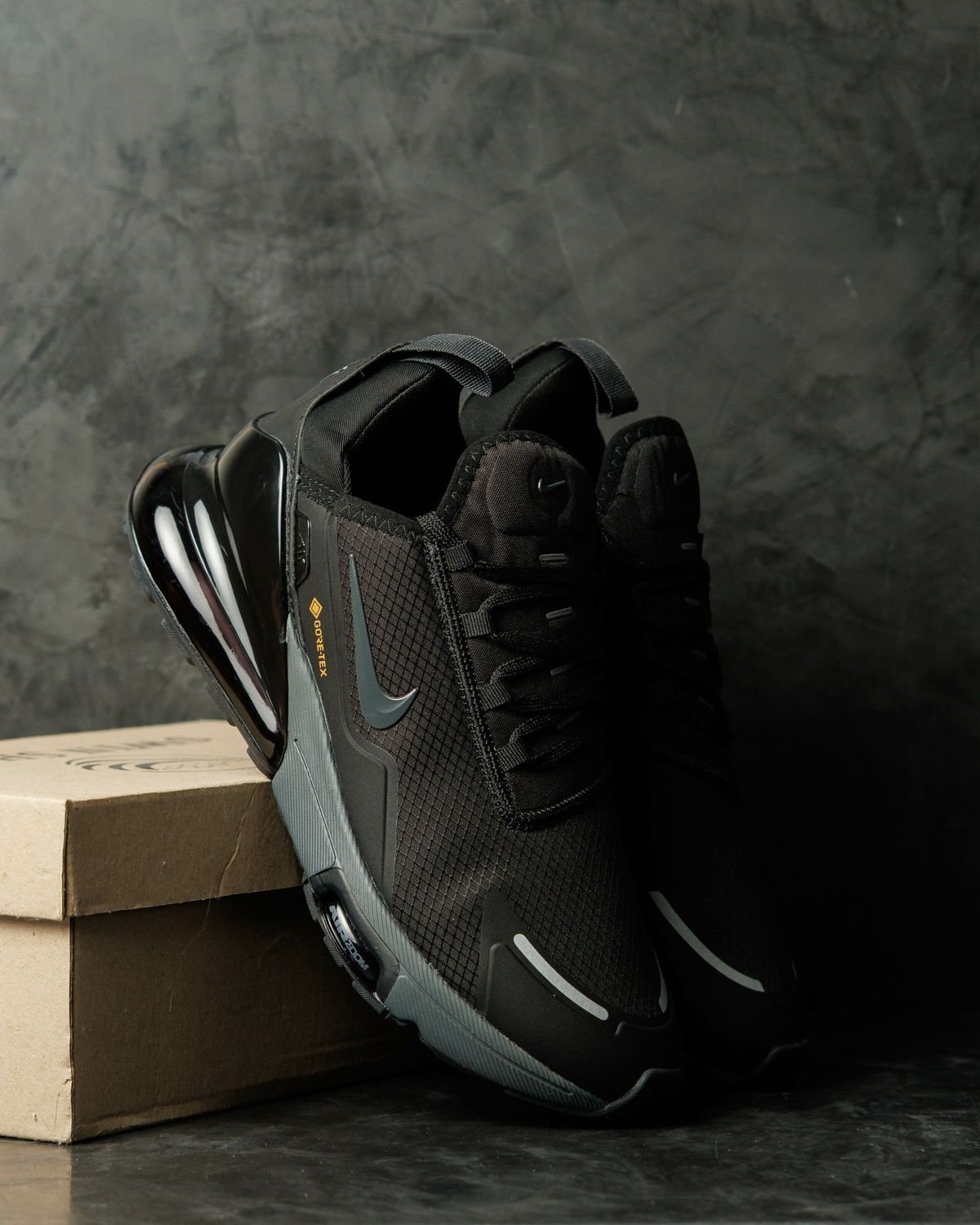Кросівки Nike Air Max 270 Gore-Tex Black Grey NK394 фото