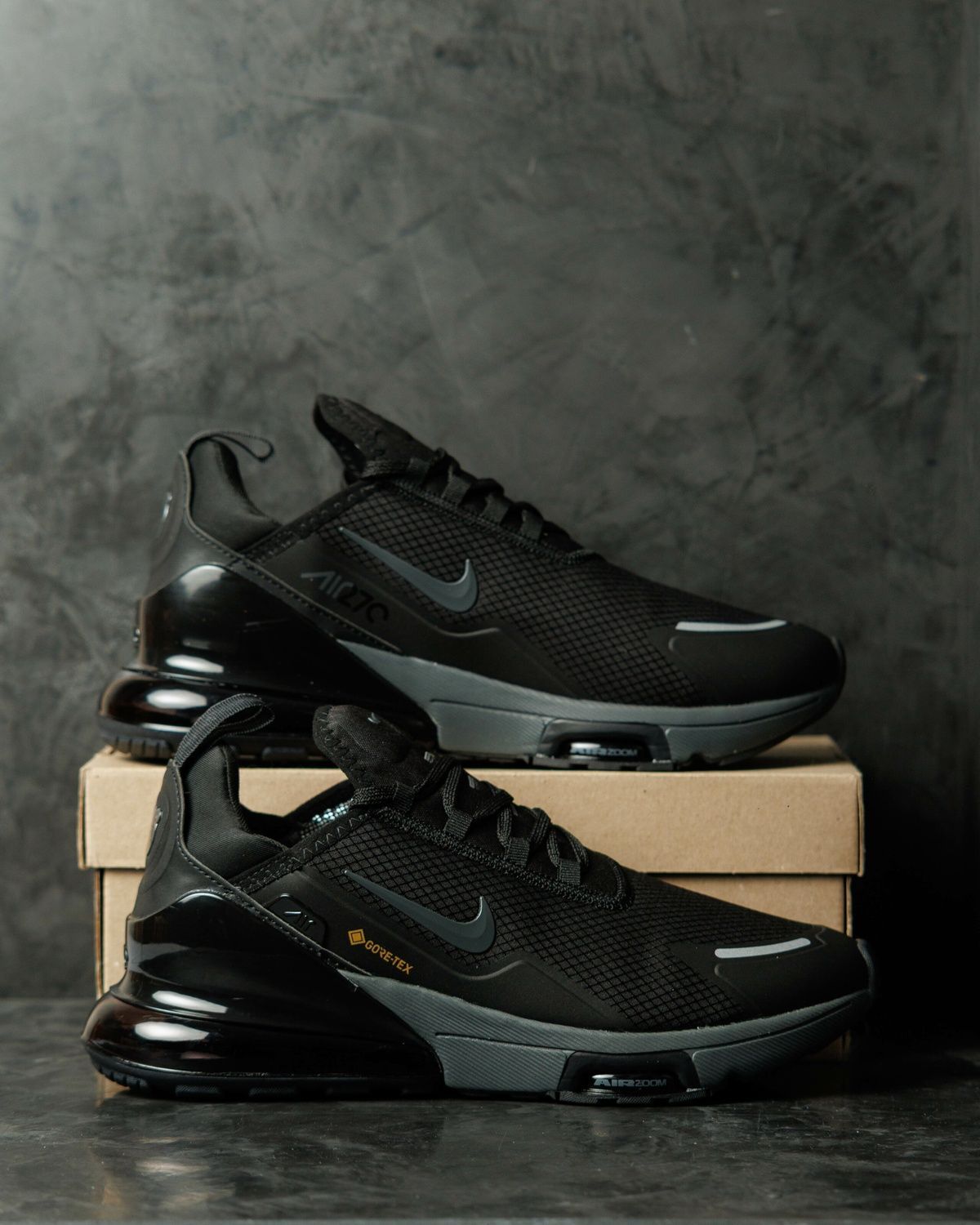 Кросівки Nike Air Max 270 Gore-Tex Black Grey NK394 фото