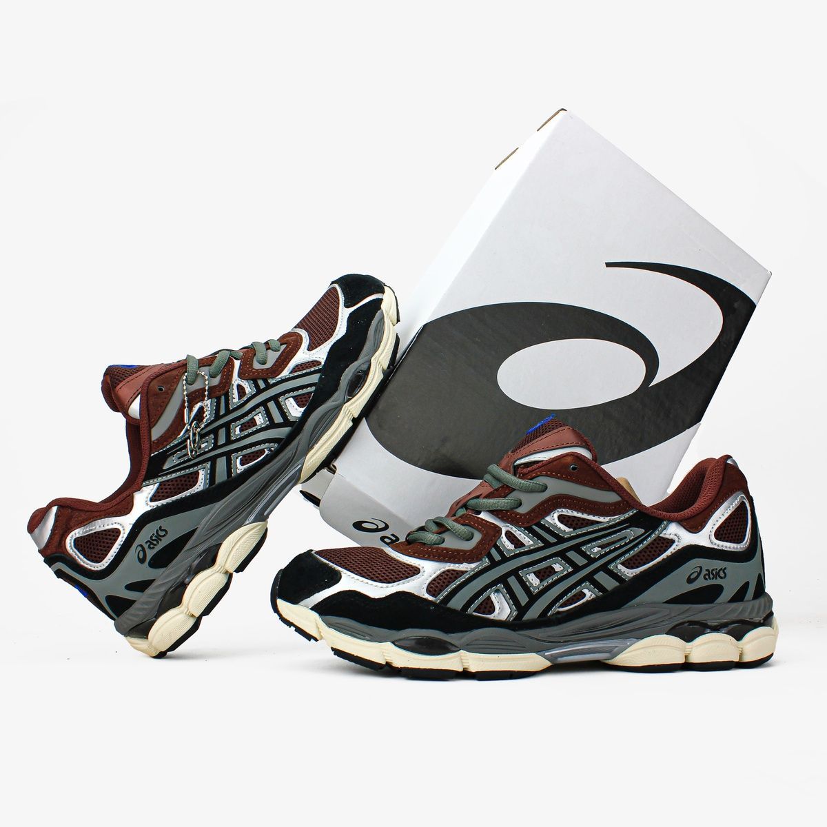 Кросівки Asics Gel-NYC "Brown Black Grey" 035 фото