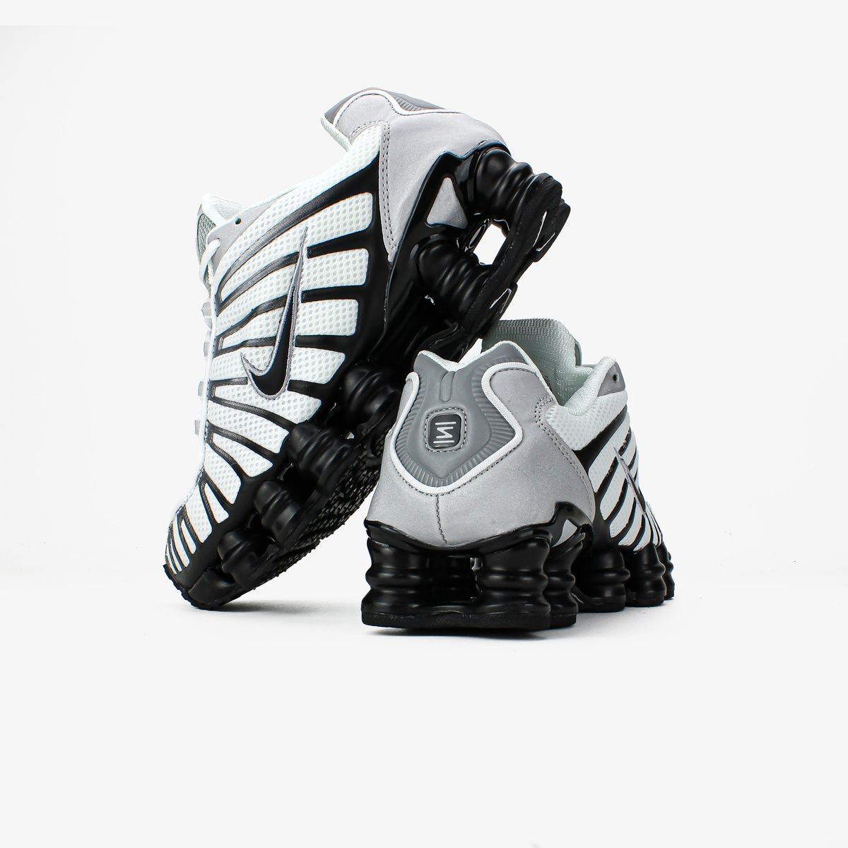 Кросівки Nike Shox TL "Metallic Silver/White/Wolf Grey/Black" B53 фото