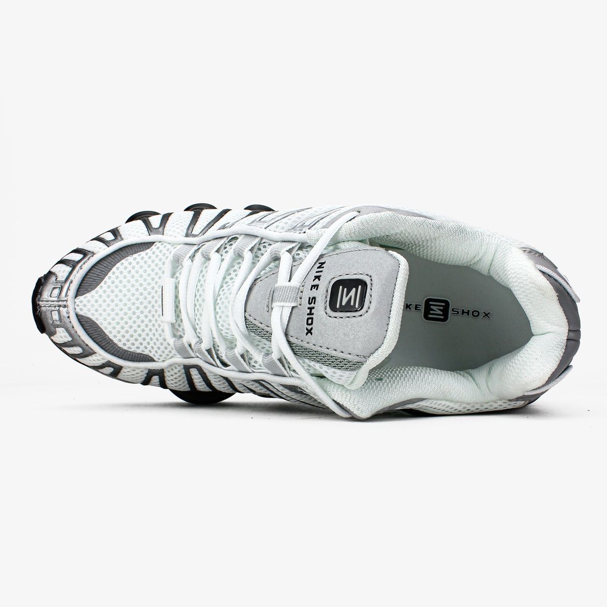 Кросівки Nike Shox TL "Metallic Silver/White/Wolf Grey/Black" B53 фото