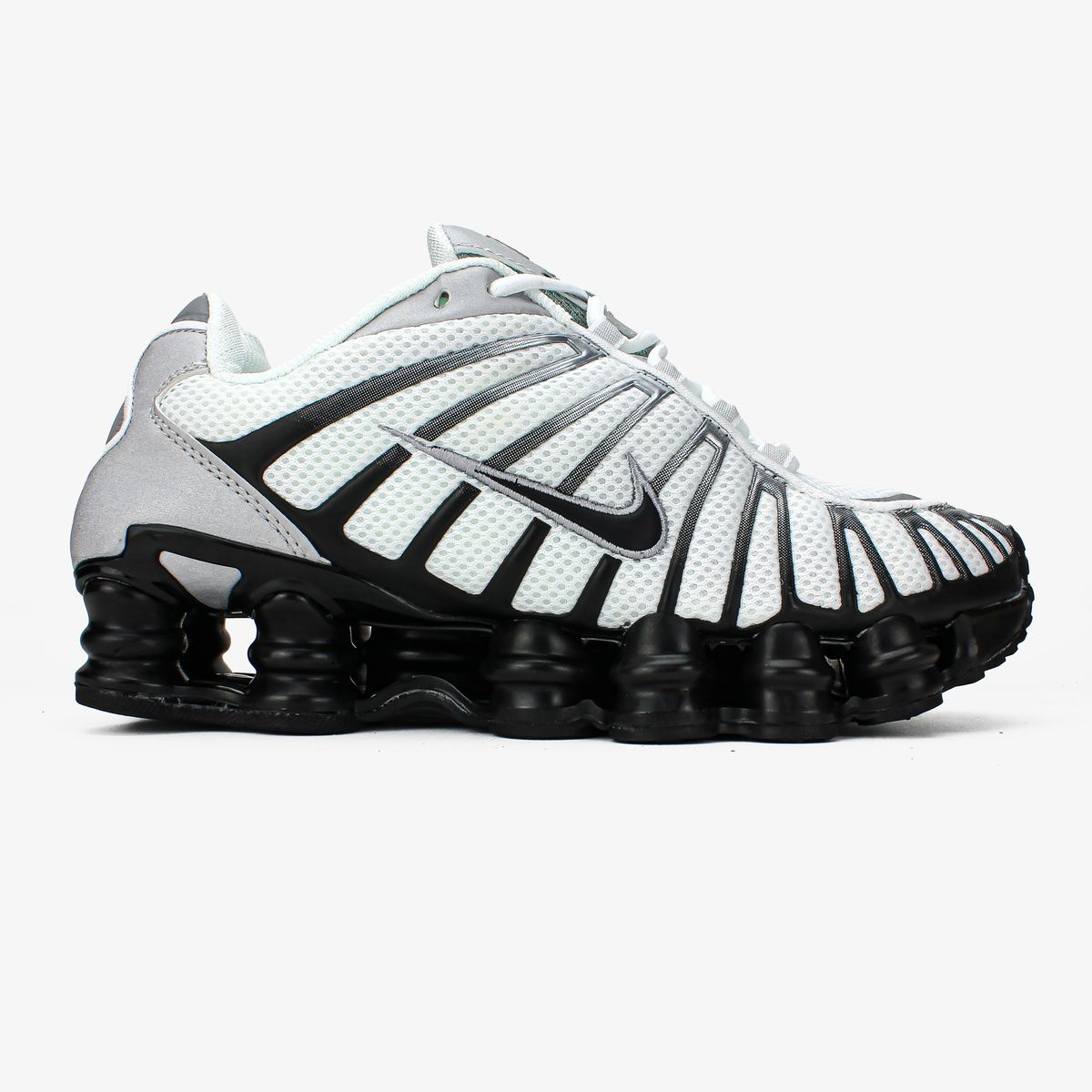 Кросівки Nike Shox TL "Metallic Silver/White/Wolf Grey/Black" B53 фото