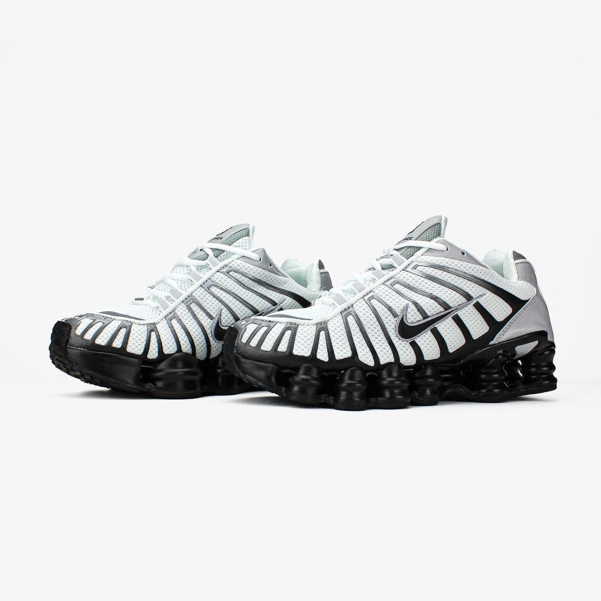 Кросівки Nike Shox TL "Metallic Silver/White/Wolf Grey/Black" B53 фото