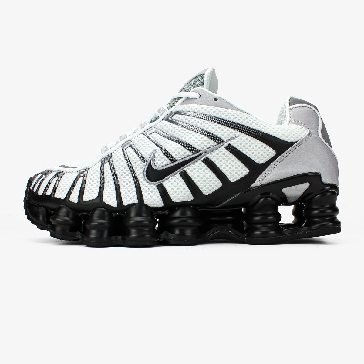 Кросівки Nike Shox TL "Metallic Silver/White/Wolf Grey/Black" B53 фото