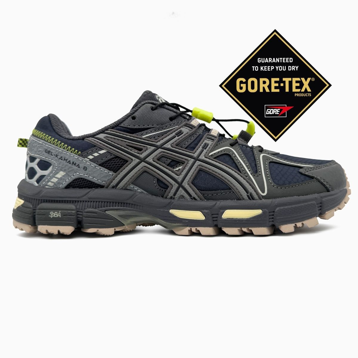Asics Gel-Kahana 8 Black/Grey/Green Gore-Tex ACS-0214 фото