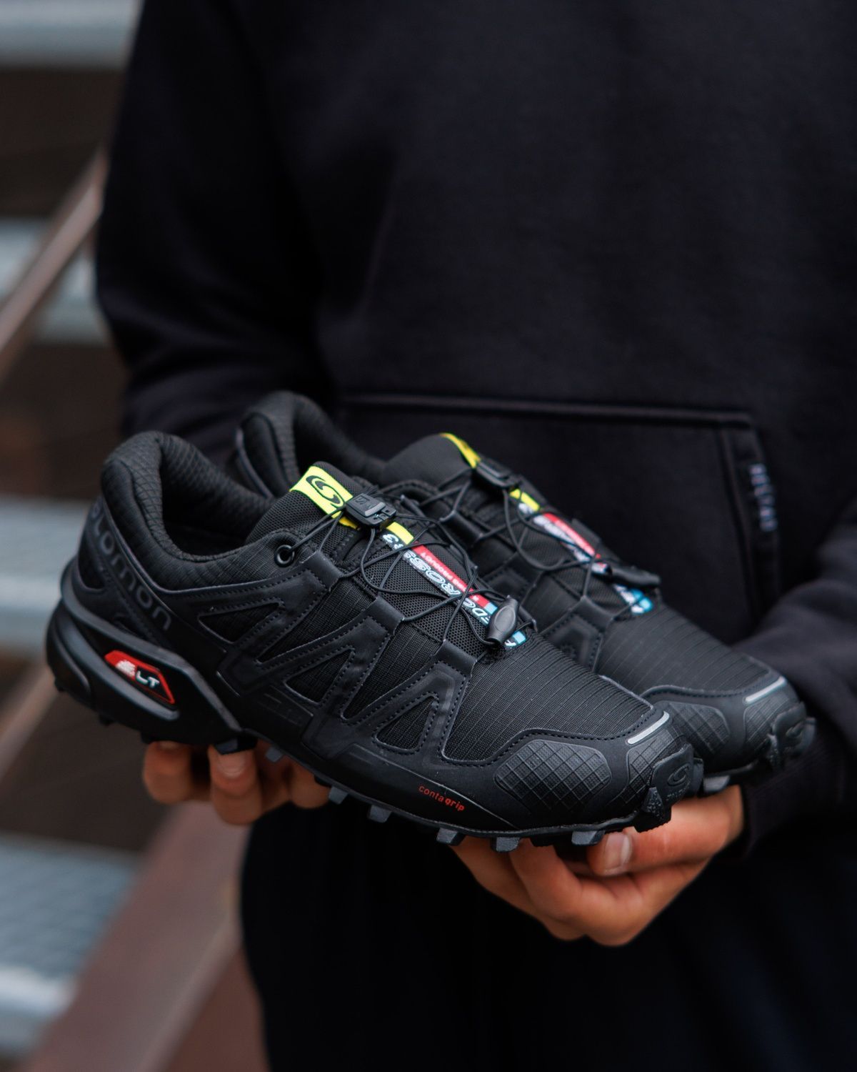 Кросівки Salomon Speedcross 4 Black SL022 фото