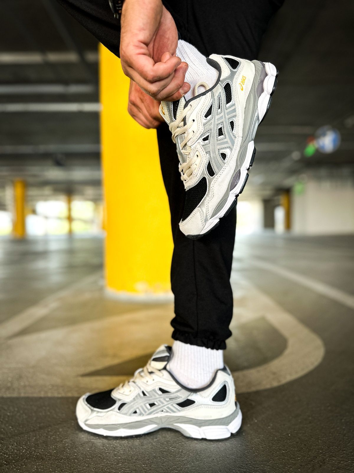 Кросівки Asics Gel NYC Clay "Grey Black" 514 фото