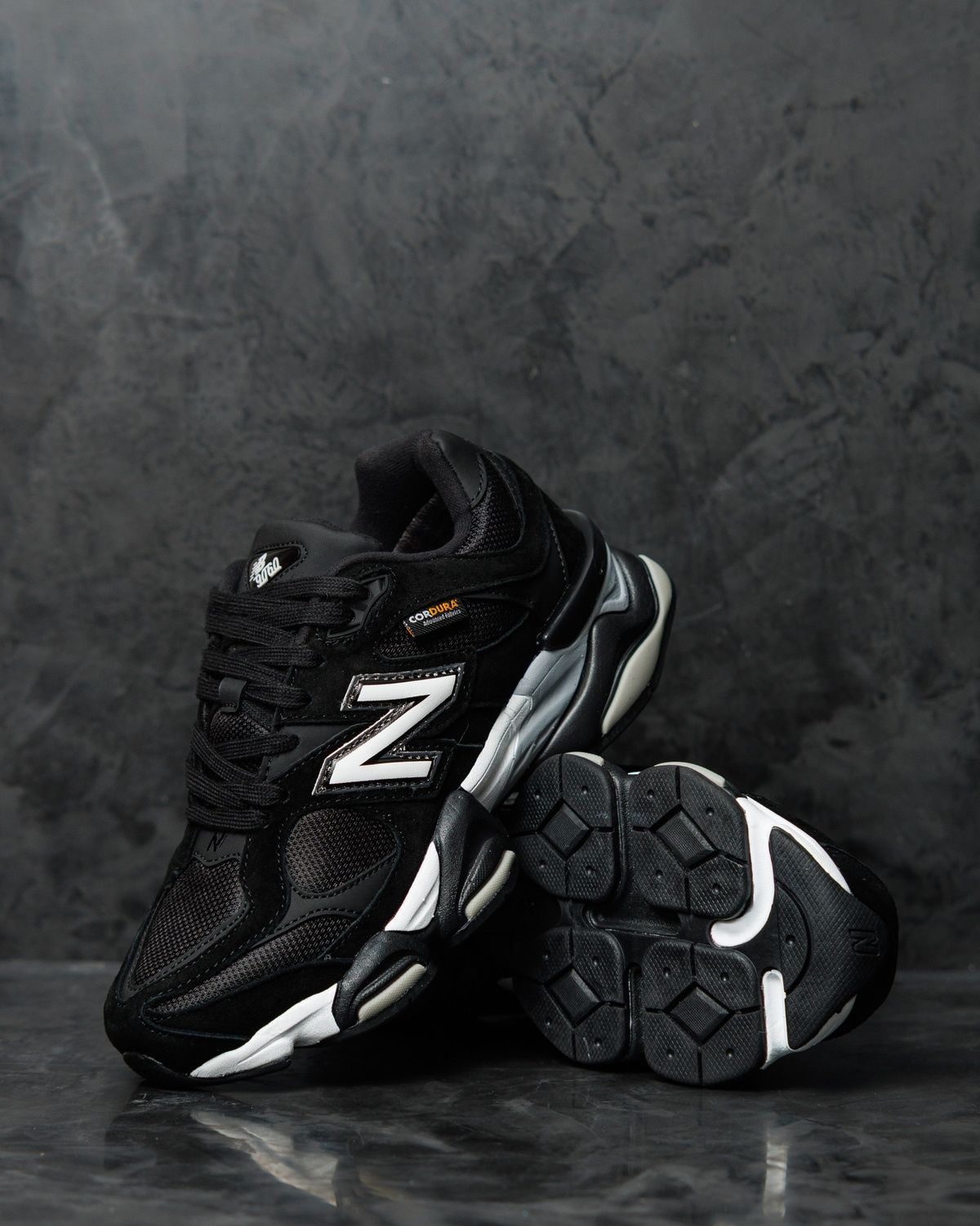 Кросівки New Balance 9060 Black White Cordura NB180 фото