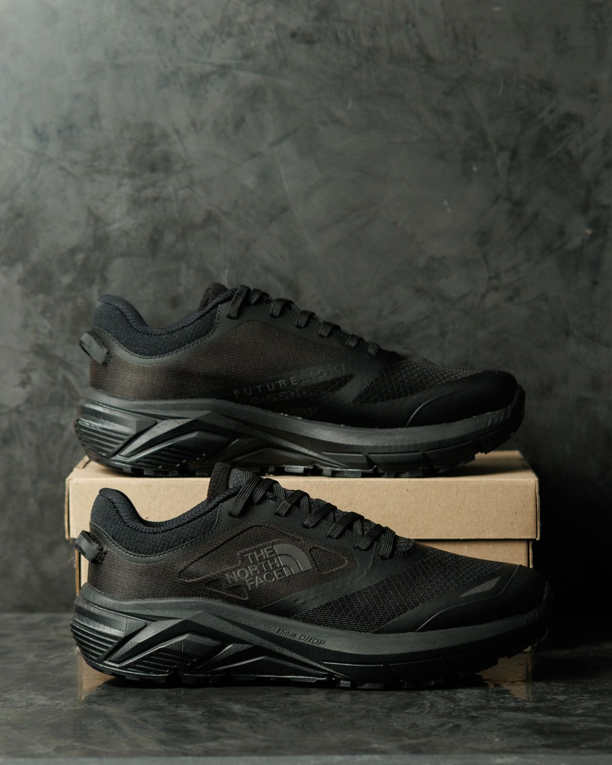 Кросівки The North Face Vectiv Enduris 3 Gore-Tex Triple Black TN011 фото