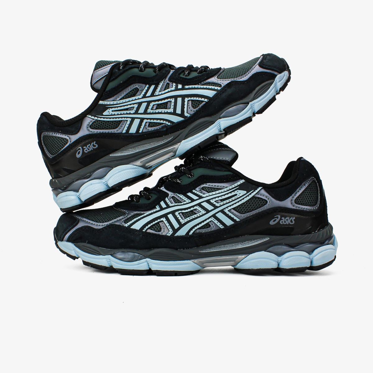 Кросівки Asics Gel Nyc "Black/Blue" 013 фото