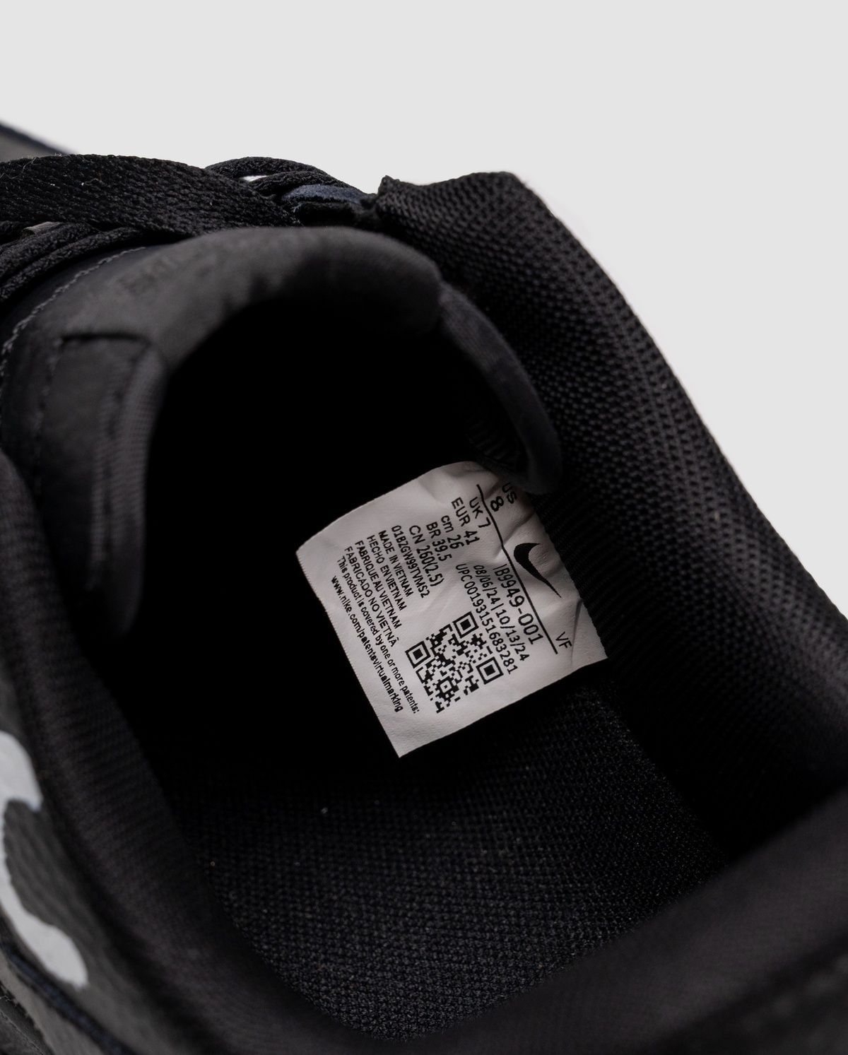 Nike Air Force 1 Low x Comme Des Gar&ccedil;ons Air Black C-01269 фото