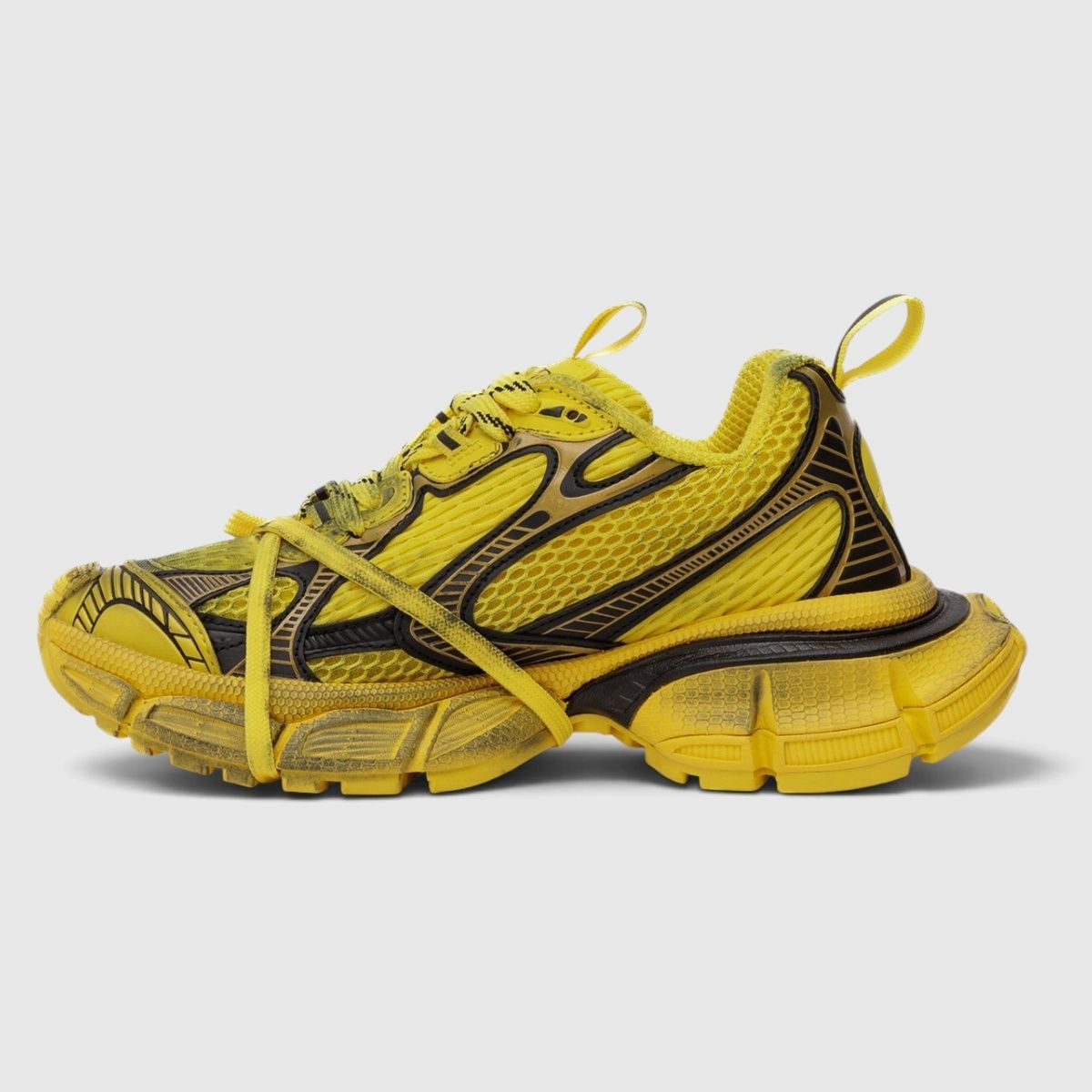 Кросівки Balenciaga 3XL Yellow Black BL012 фото