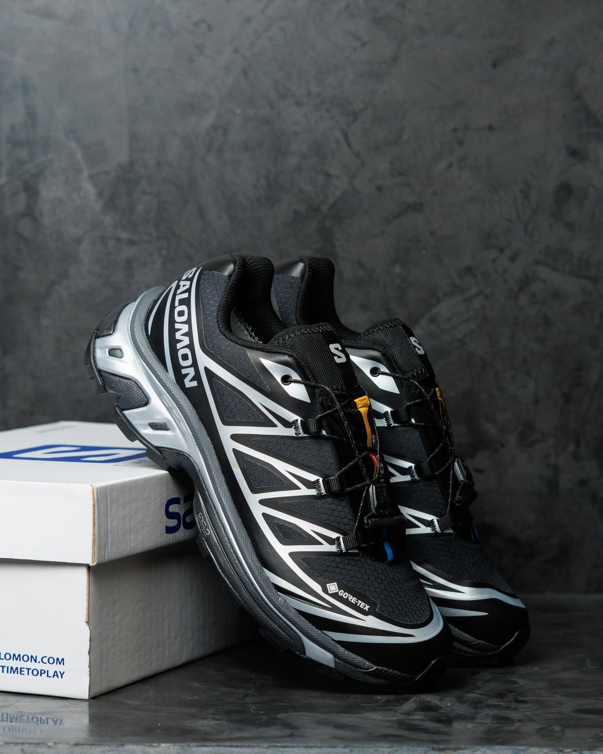 Кросівки Salomon S LAB XT-6 Gore-Tex Black White SL039 фото