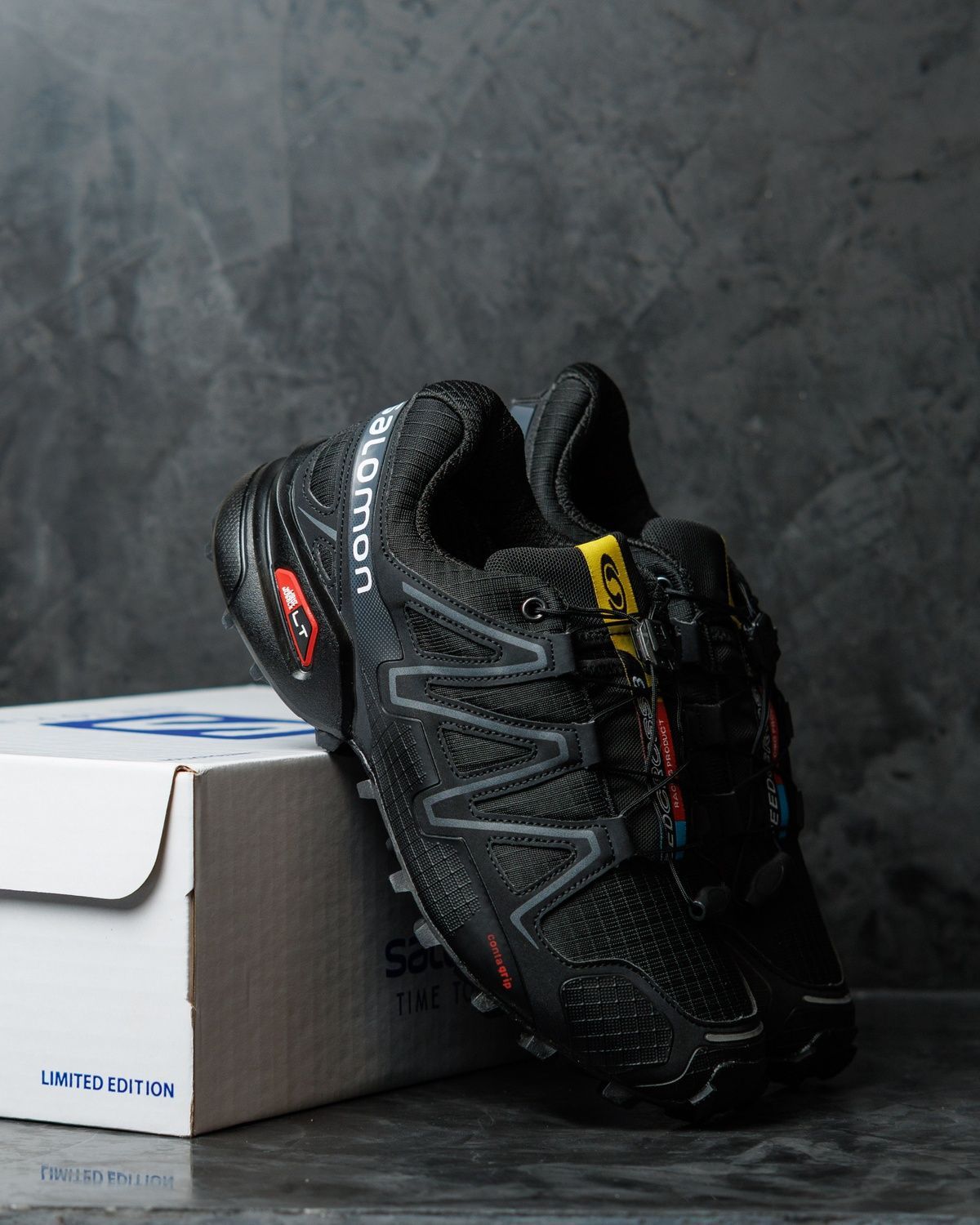 Кросівки Salomon Speedcross 4 Black White SL023 фото