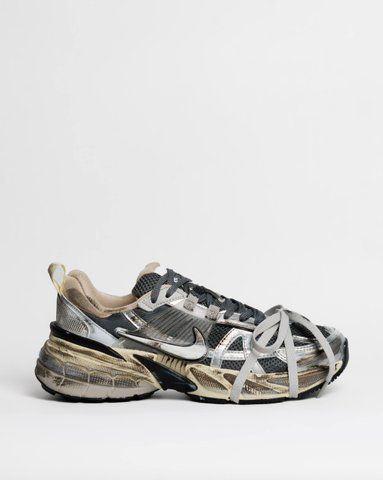 Кросівки Nike V2K Runtekk Grey Silver Custom NK373 фото